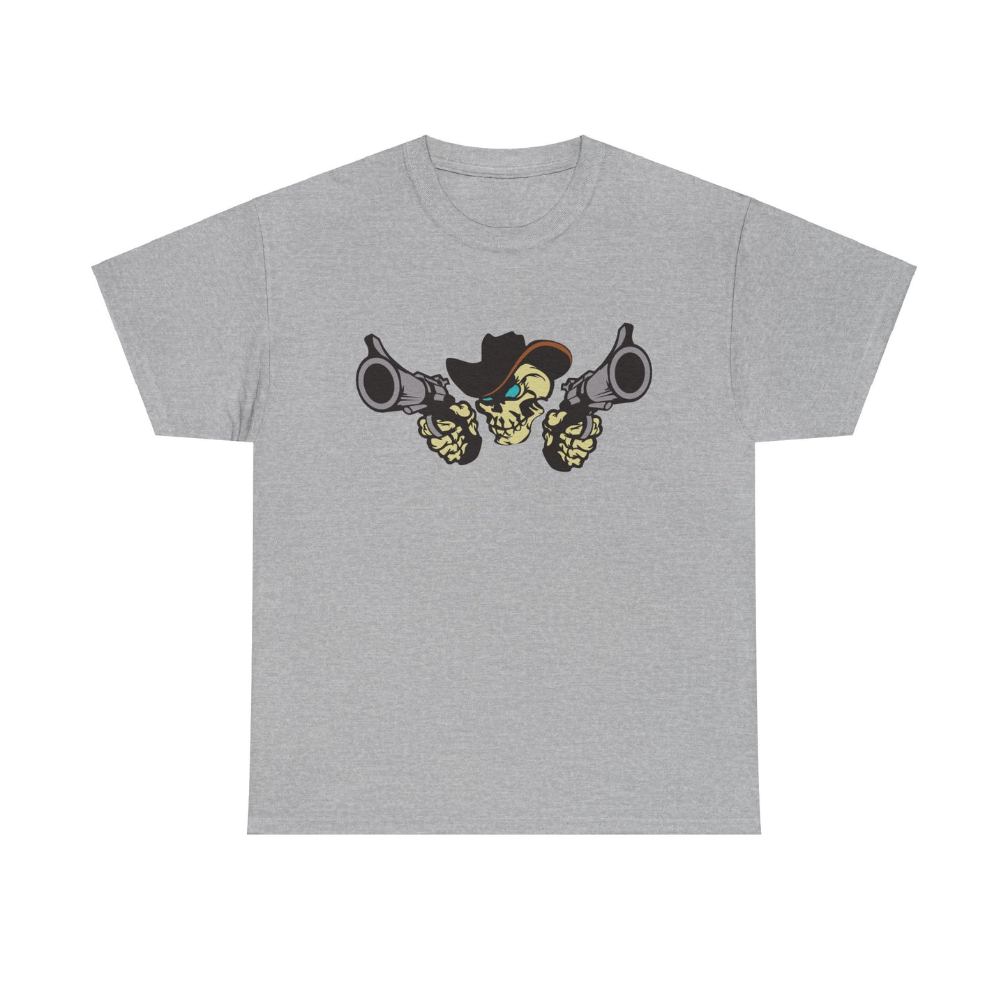 Cowboy Skull. Heavy Cotton T-Shirt
