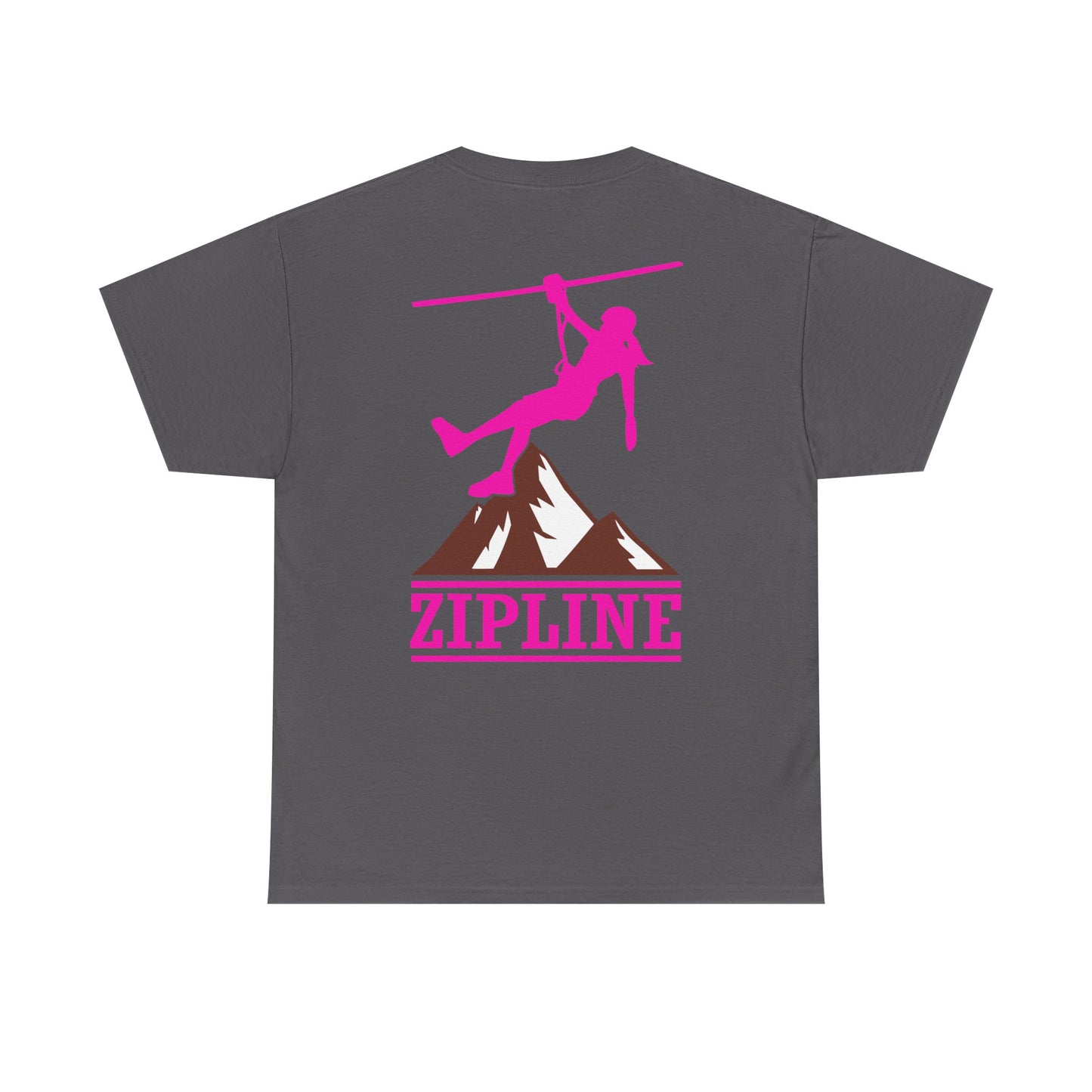 Zipline Girl. Heavy Cotton T-Shirt