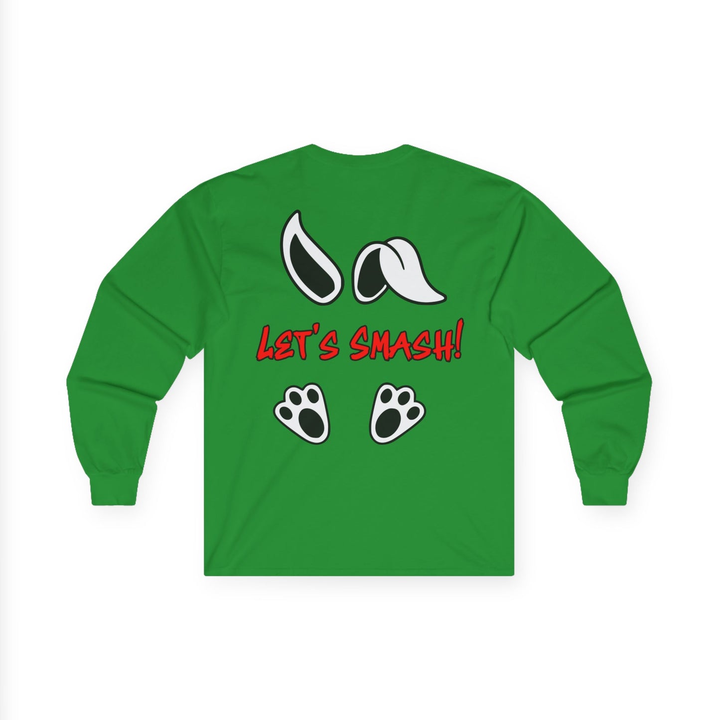 Let's Smash!, Rad Moto Bunny, Unisex Long Sleeve Tee - Bold Graphic T-Shirt for Motorcycle Enthusiasts