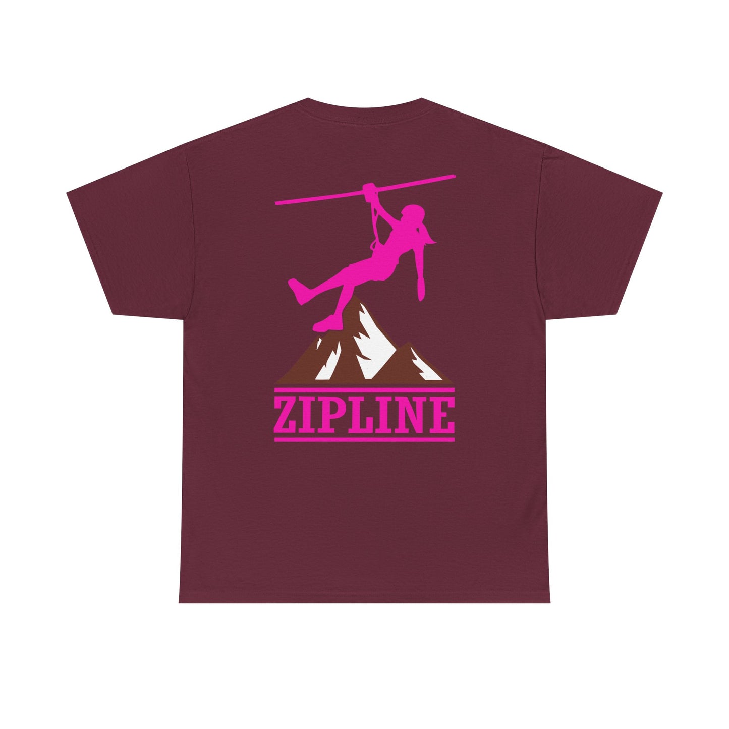 Zipline Girl. Heavy Cotton T-Shirt