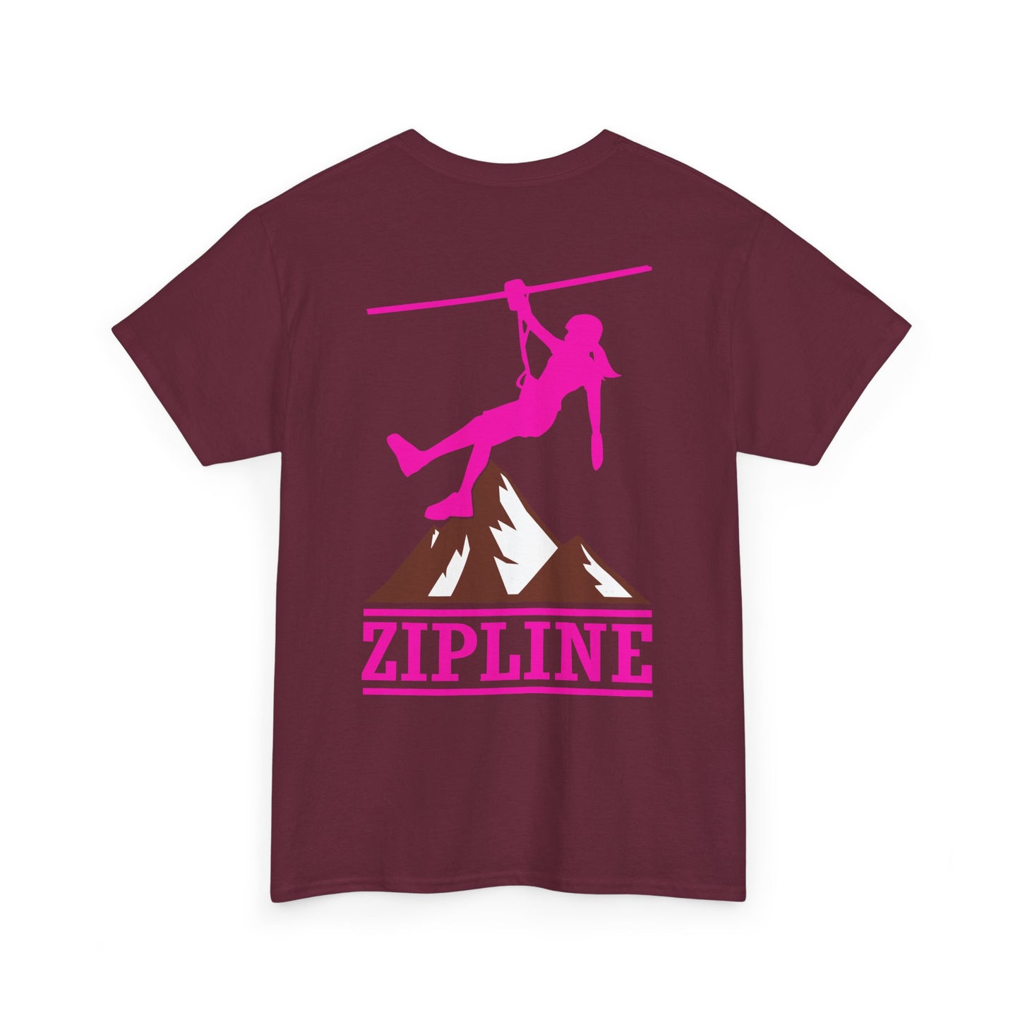 Zipline Girl. Heavy Cotton T-Shirt