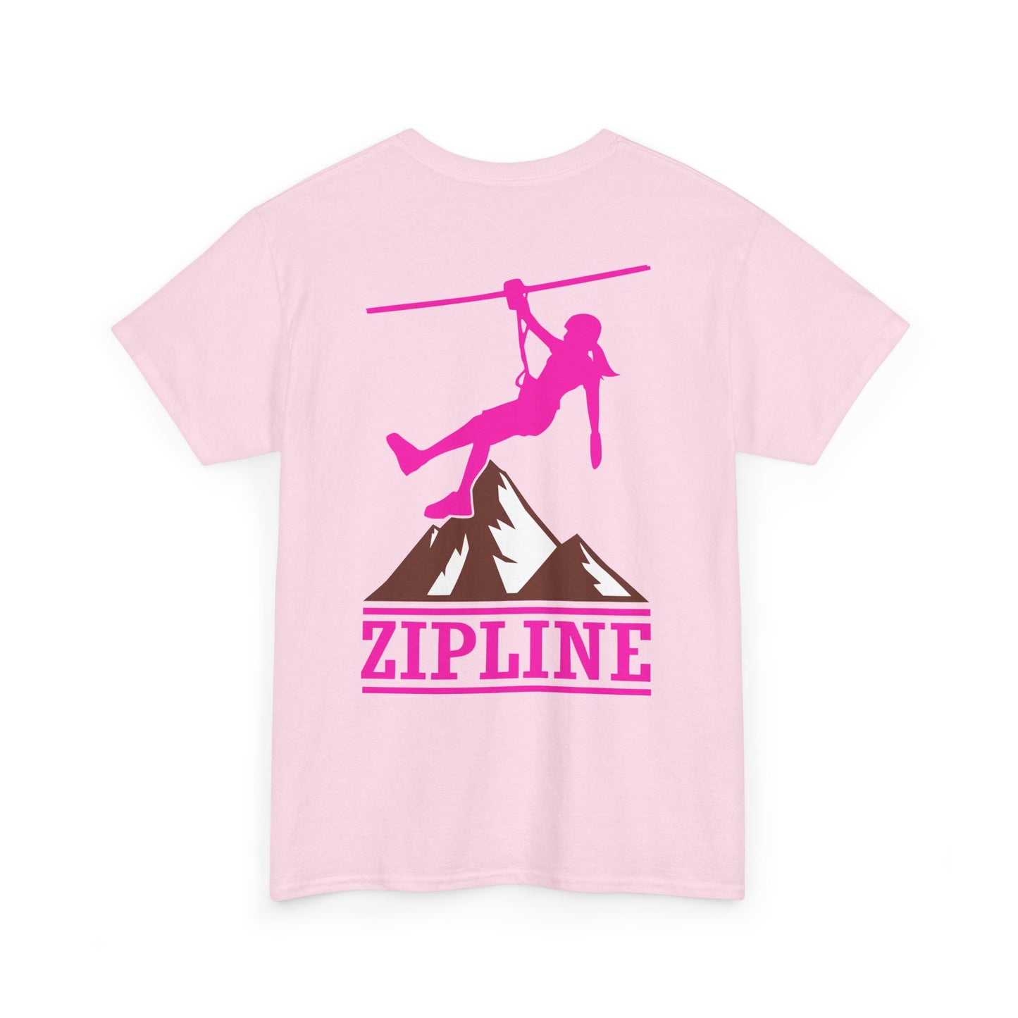 Zipline Girl. Heavy Cotton T-Shirt
