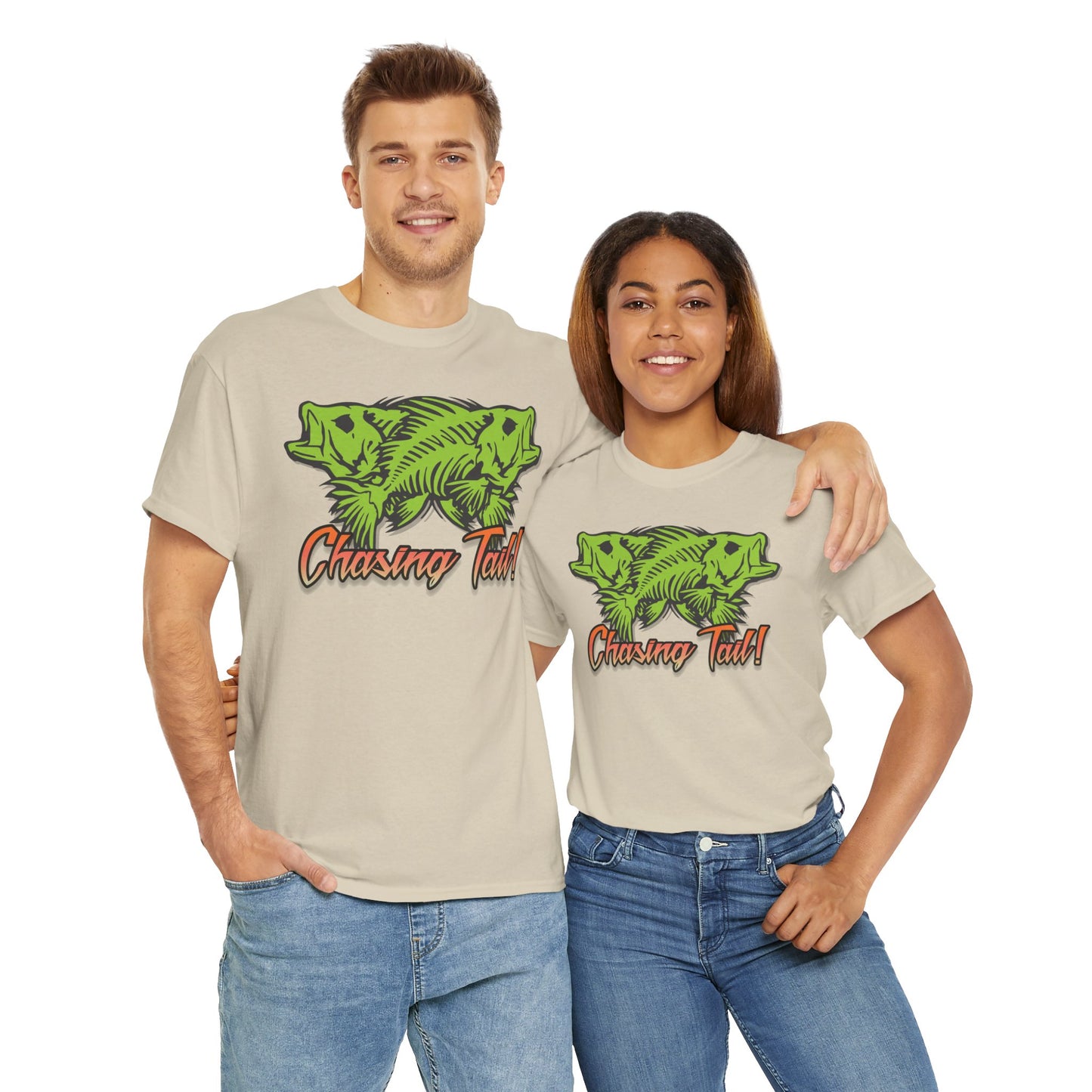 Chasing Tail. Heavy Cotton T-Shirt