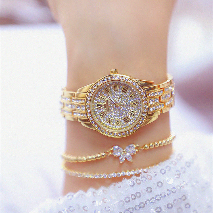 High-end full diamond watch