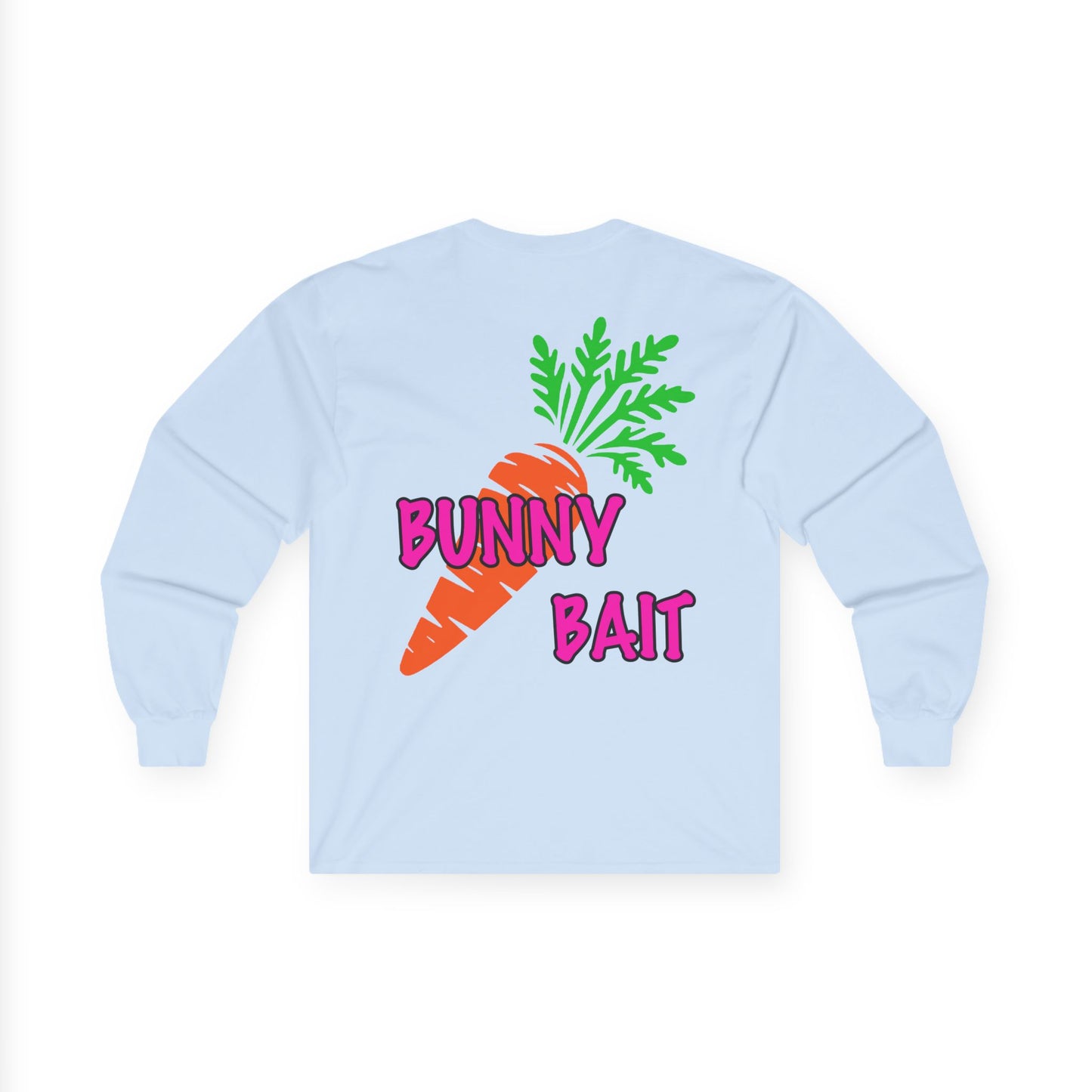 Bunny Bait, Rad Moto Bunny, Unisex Long Sleeve Tee - Bold Graphic T-Shirt for Motorcycle Enthusiasts