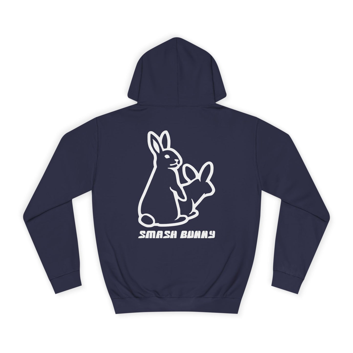 Smash Bunny, Rad Moto Bunny, Unisex Hoodie - Biker Style Sweatshirt for Motorcycle Enthusiasts