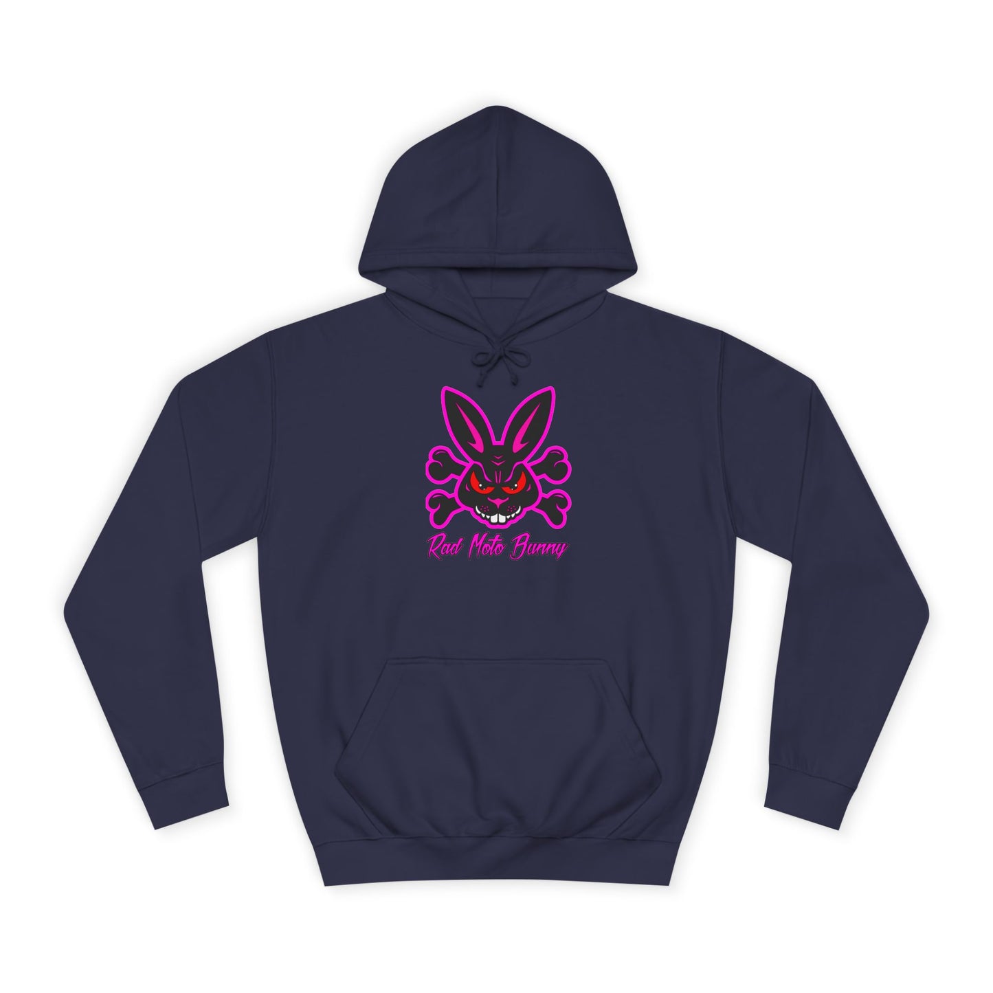 Zip Tie Certified, Rad Moto Bunny, Unisex Hoodie - Biker Style Sweatshirt for Motorcycle Enthusiasts