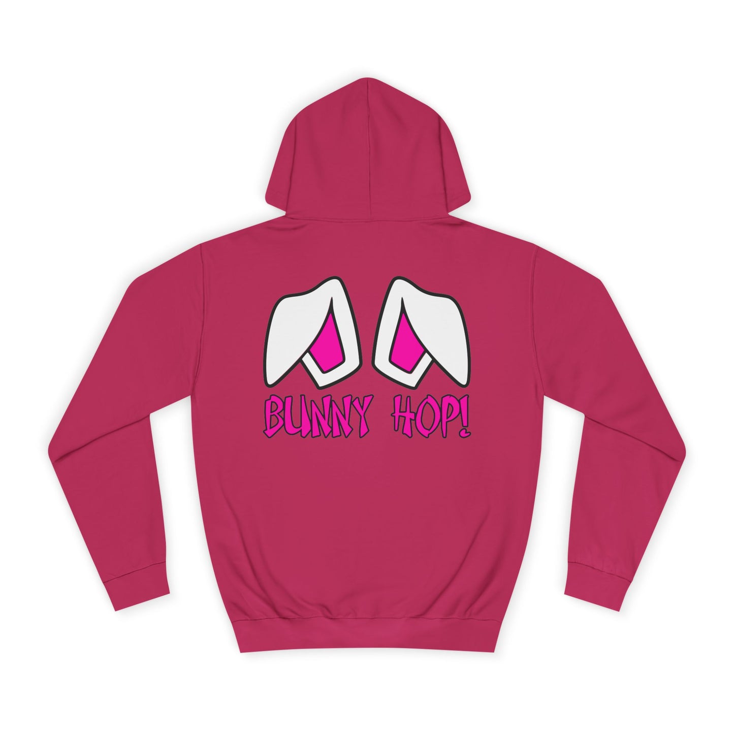 Bunny Hop!, Rad Moto Bunny, Unisex Hoodie - Biker Style Sweatshirt for Motorcycle Enthusiasts