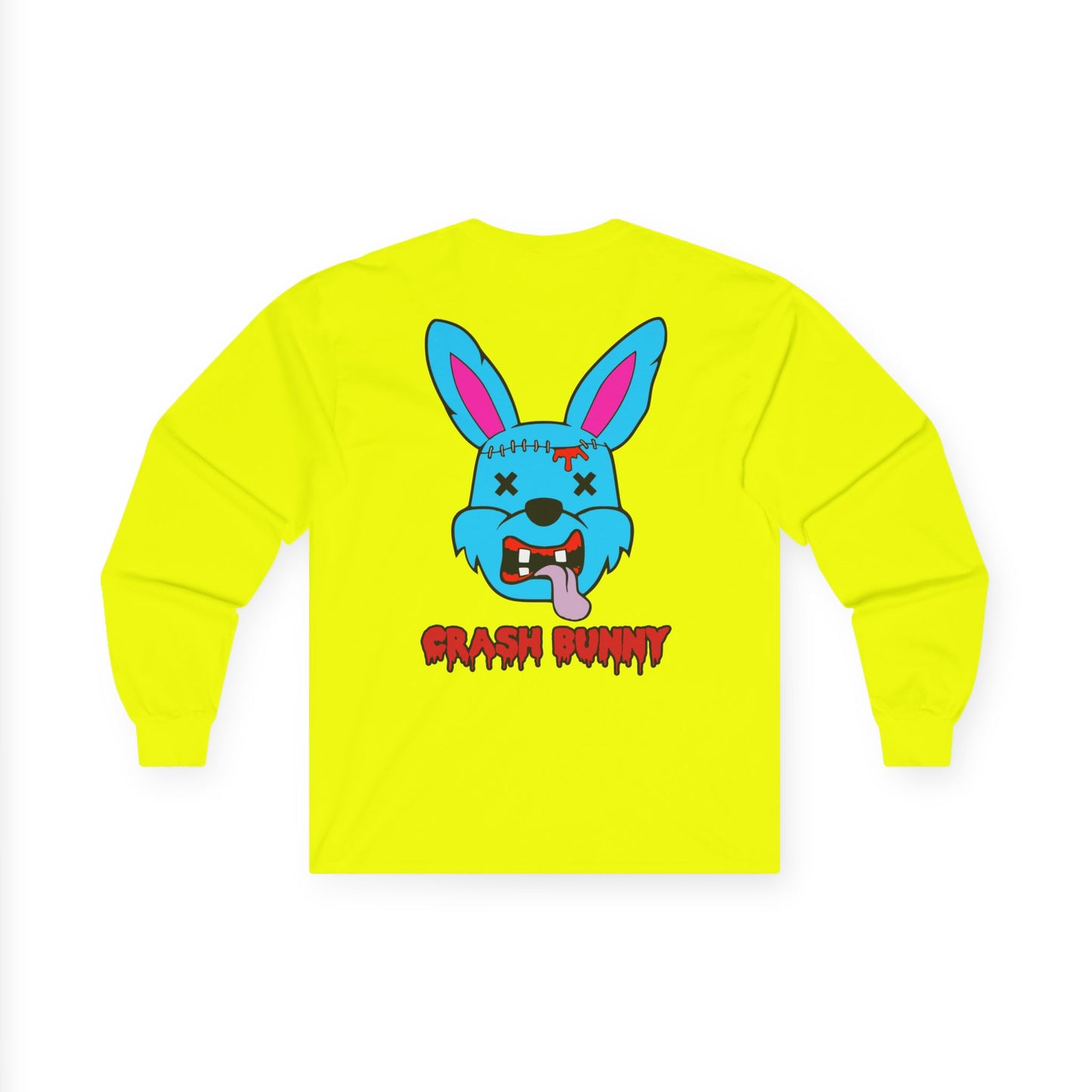 Crash Bunny, Rad Moto Bunny, Unisex Long Sleeve Tee - Bold Graphic T-Shirt for Motorcycle Enthusiasts