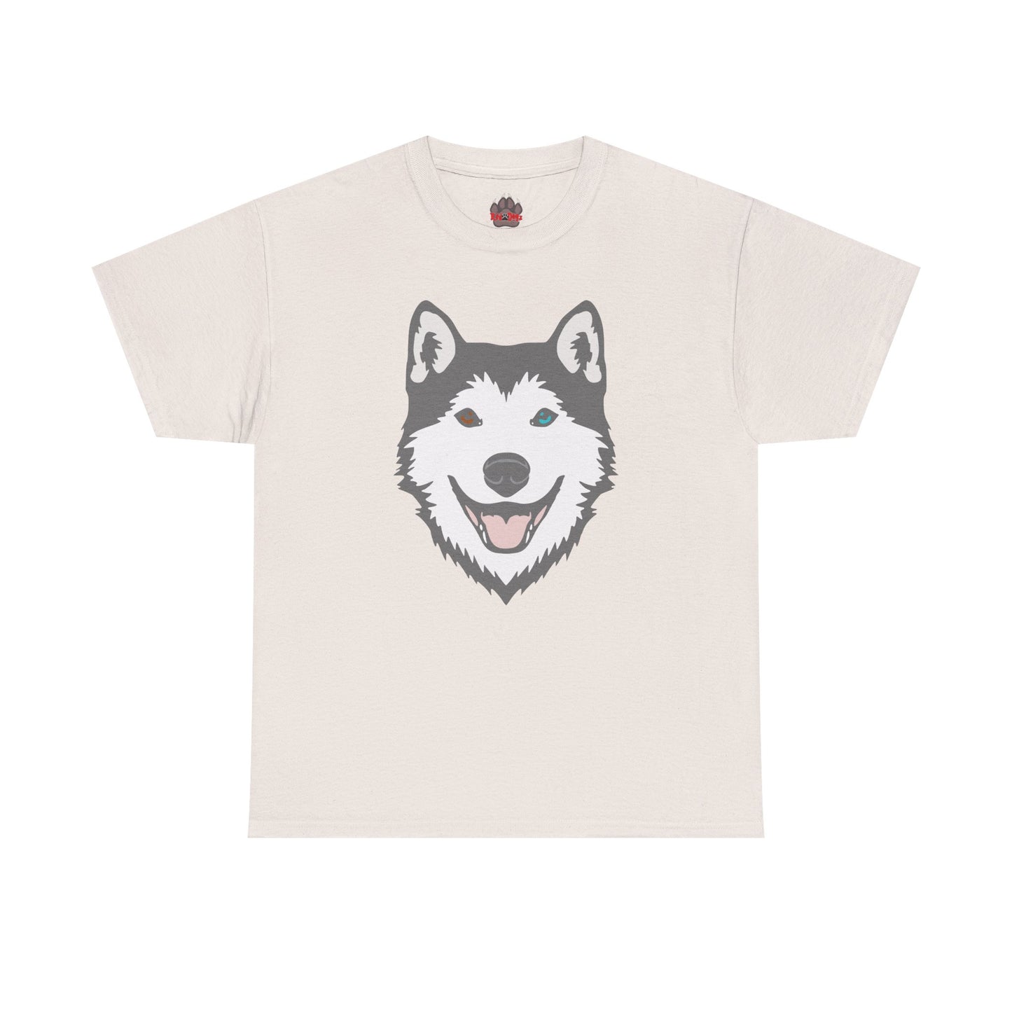 Bi Eyed Husky. Heavy Cotton T-Shirt
