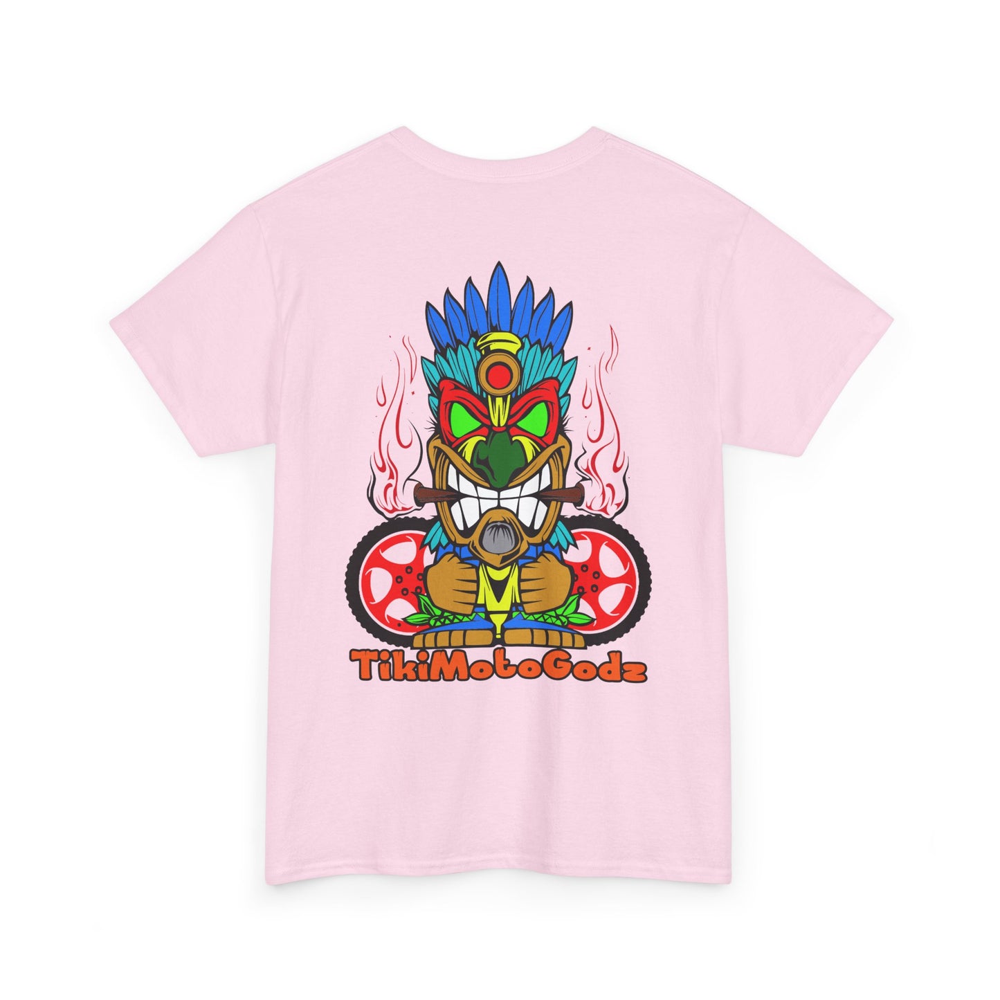 Tiki Moto Godz. Heavy Cotton T-Shirt
