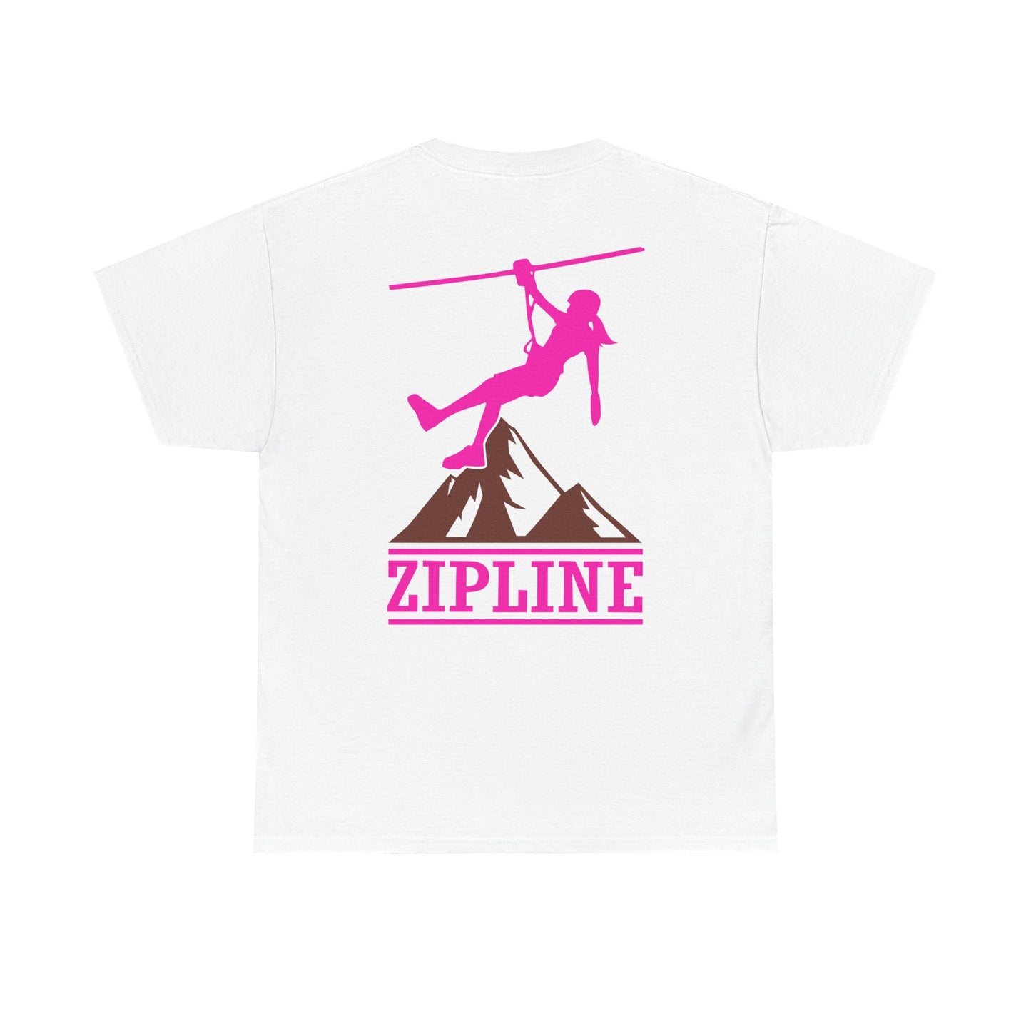 Zipline Girl. Heavy Cotton T-Shirt