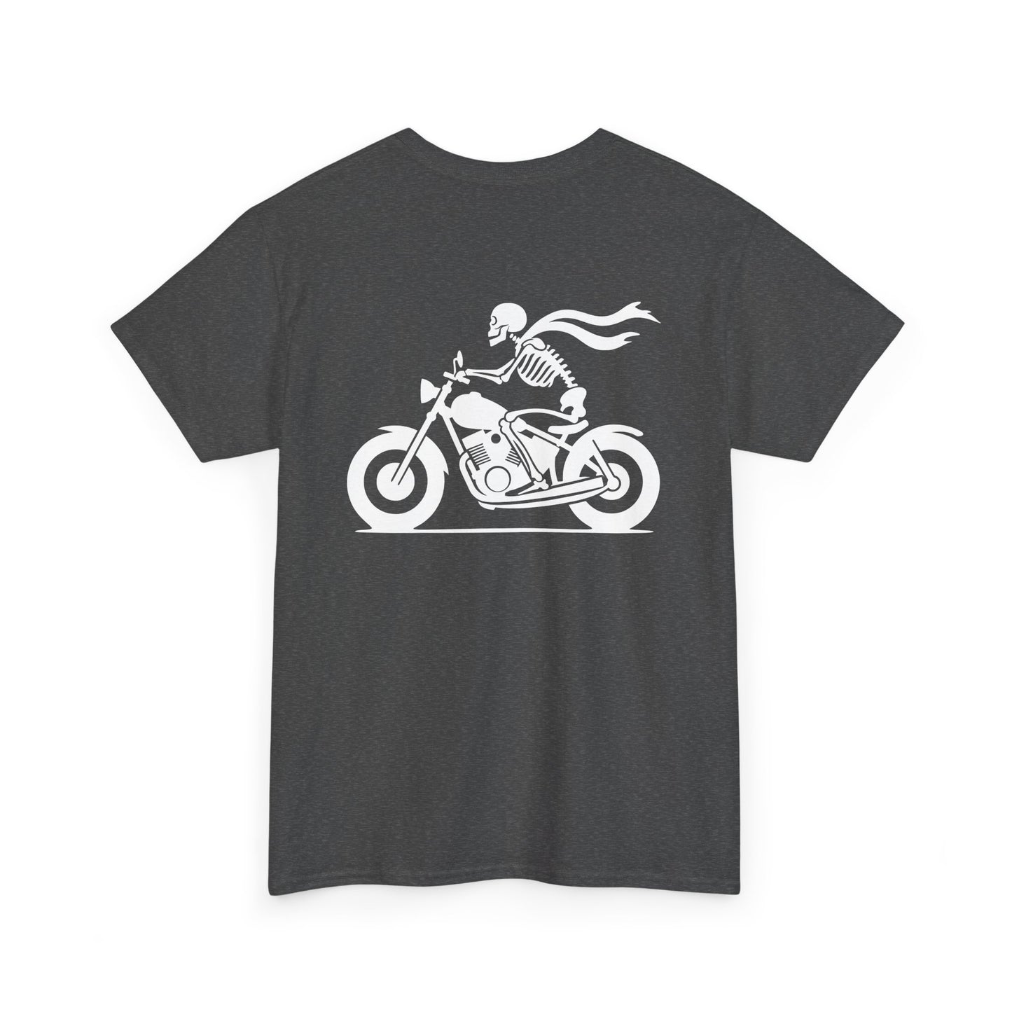 Skeleton Rider, Rad Moto Bunny, Heavy Cotton T-Shirt