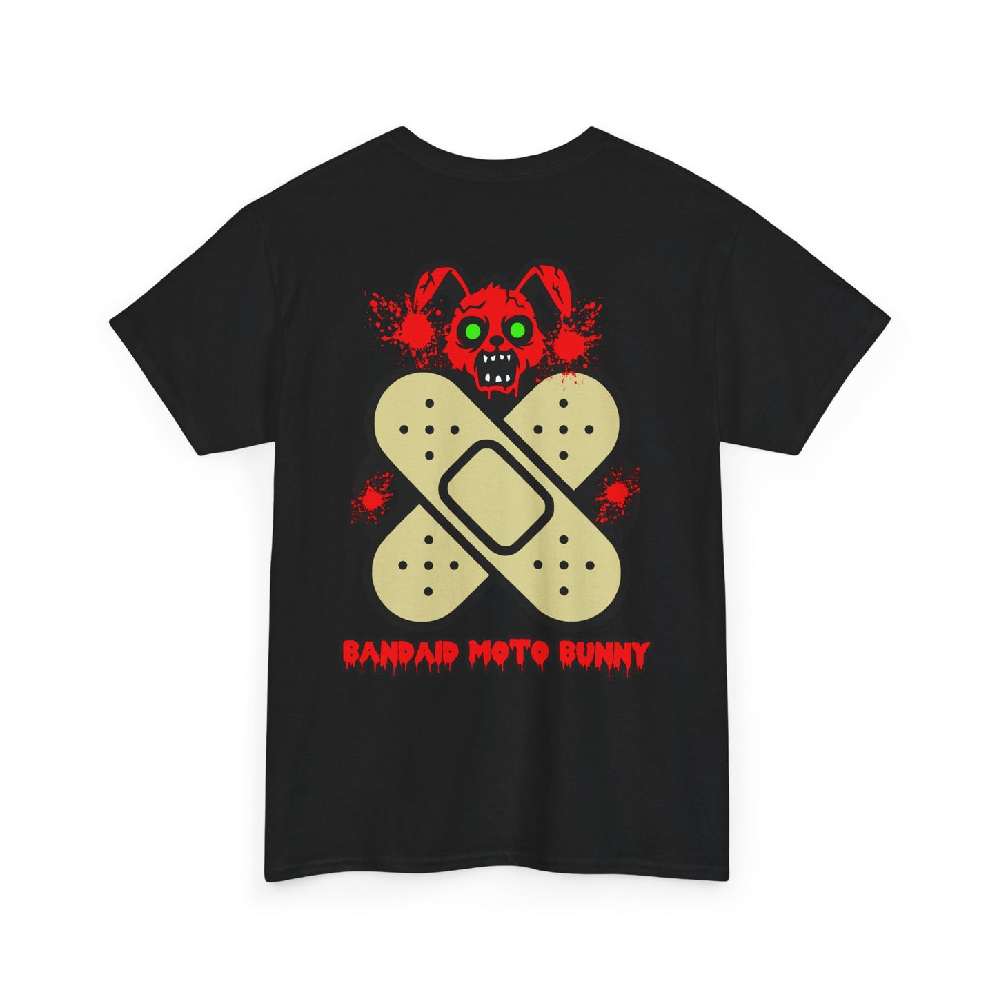 Bandaid Moto Bunny, Rad Moto Bunny, Heavy Cotton T-Shirt