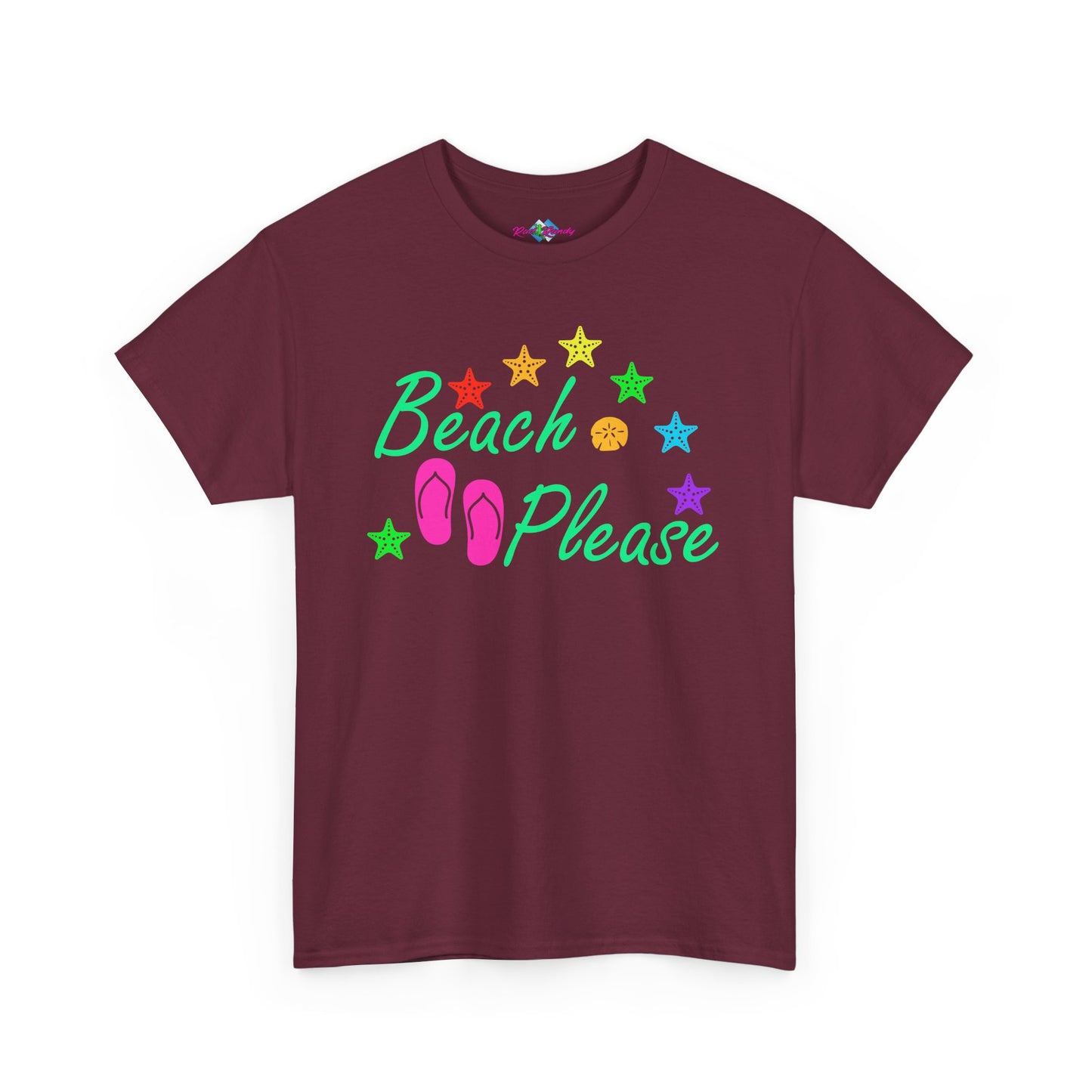 Beach Please. Heavy Cotton T-Shirt