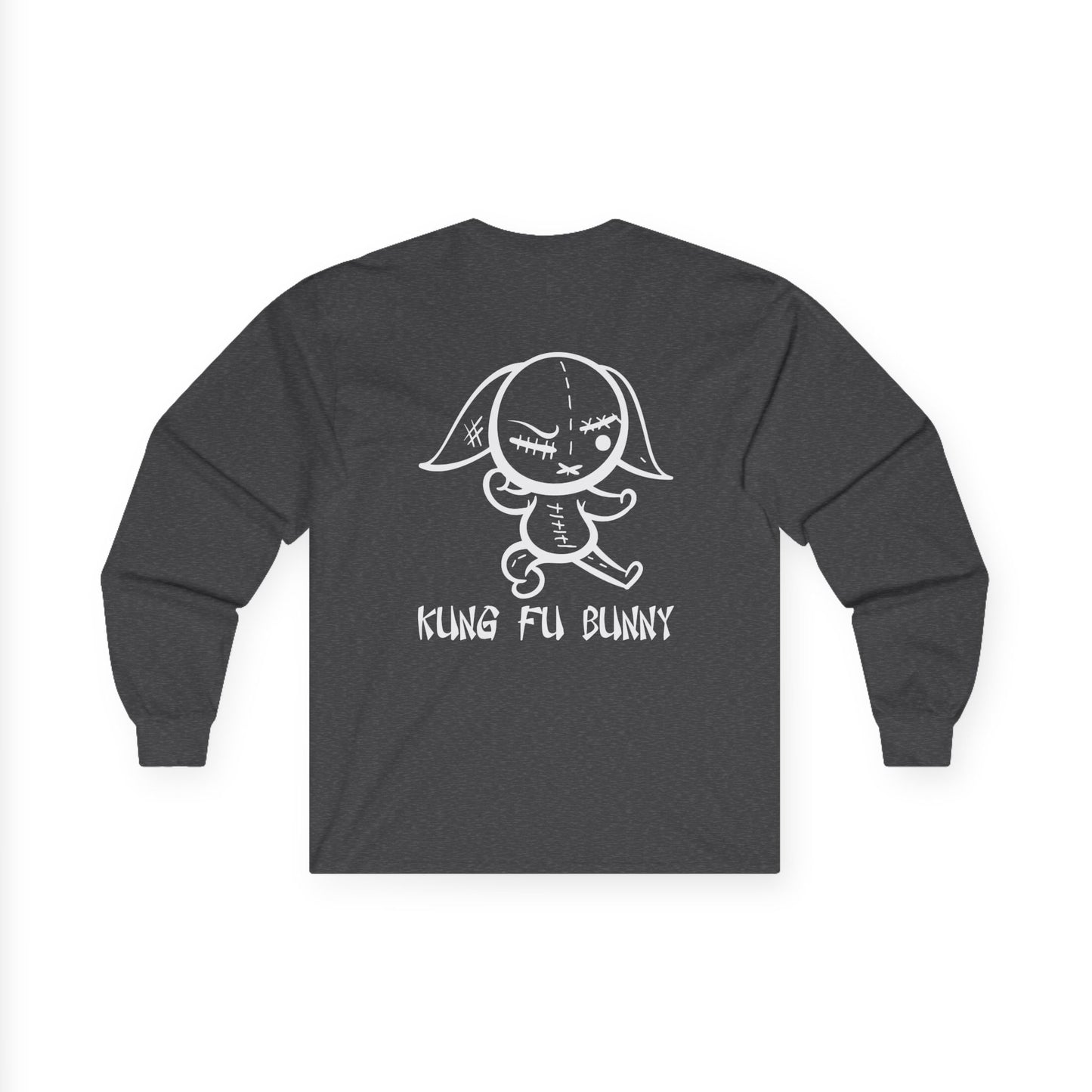 Kung Fu Bunny, Rad Moto Bunny, Unisex Long Sleeve Tee - Bold Graphic T-Shirt for Motorcycle Enthusiasts