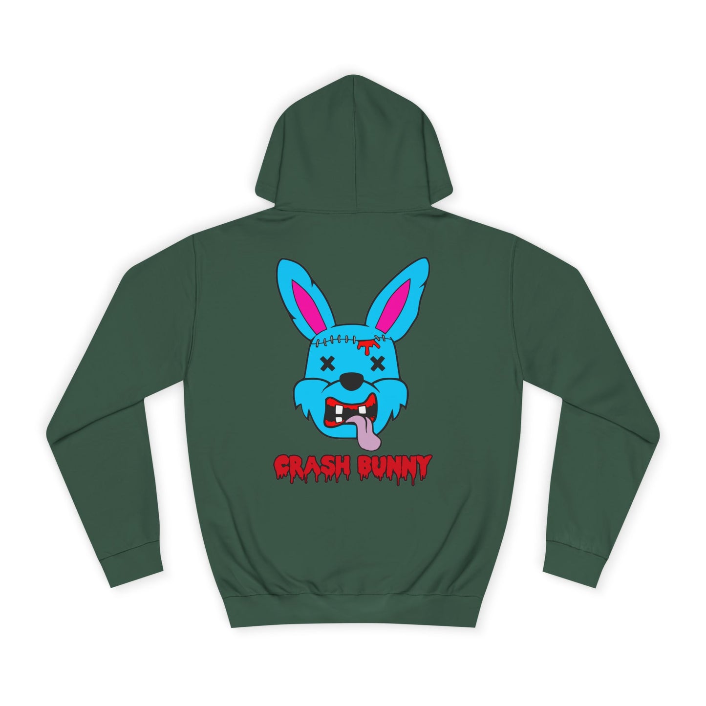 Crash Bunny, Rad Moto Bunny, Unisex Hoodie - Biker Style Sweatshirt for Motorcycle Enthusiasts
