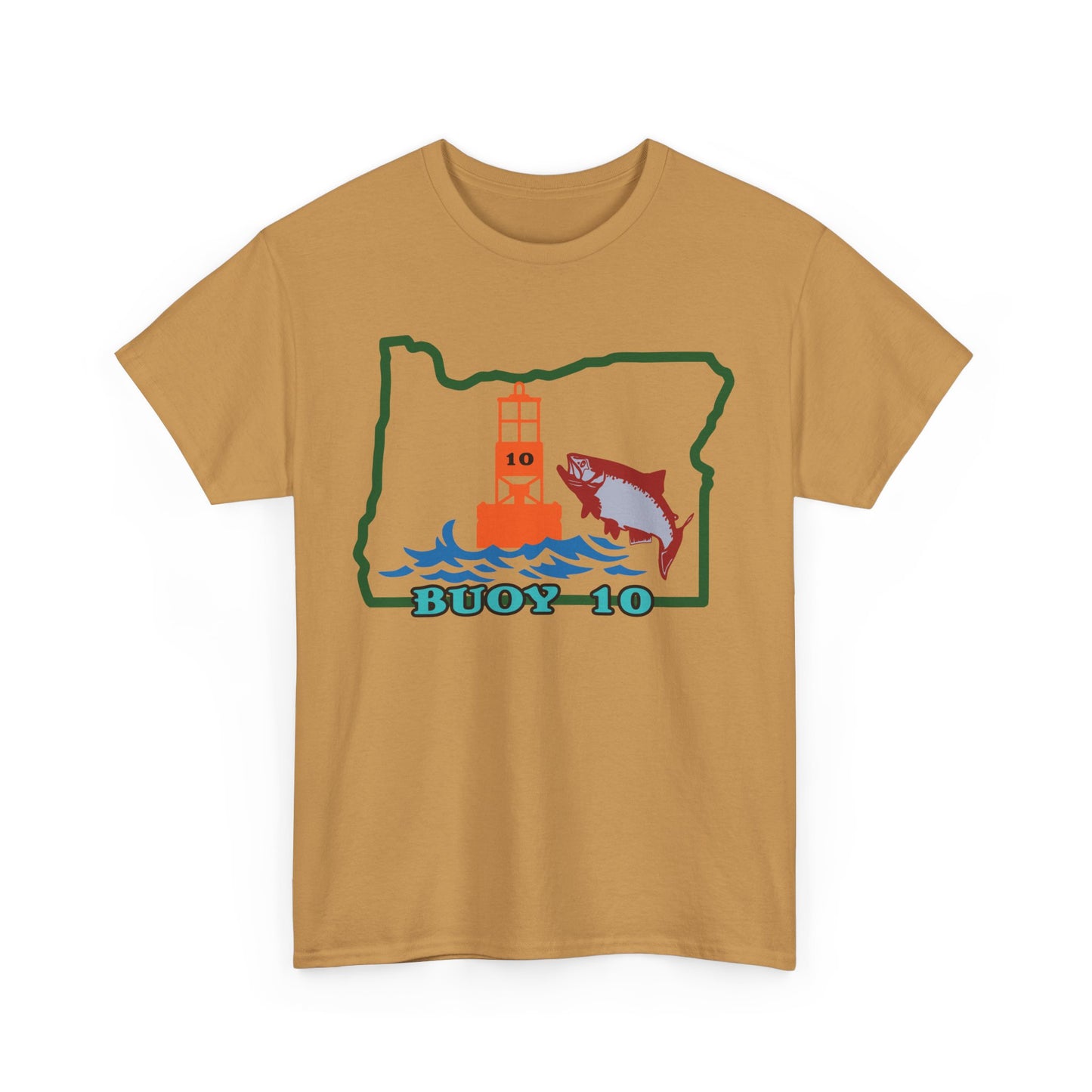 Buoy 10, Oregon. Heavy Cotton T-Shirt