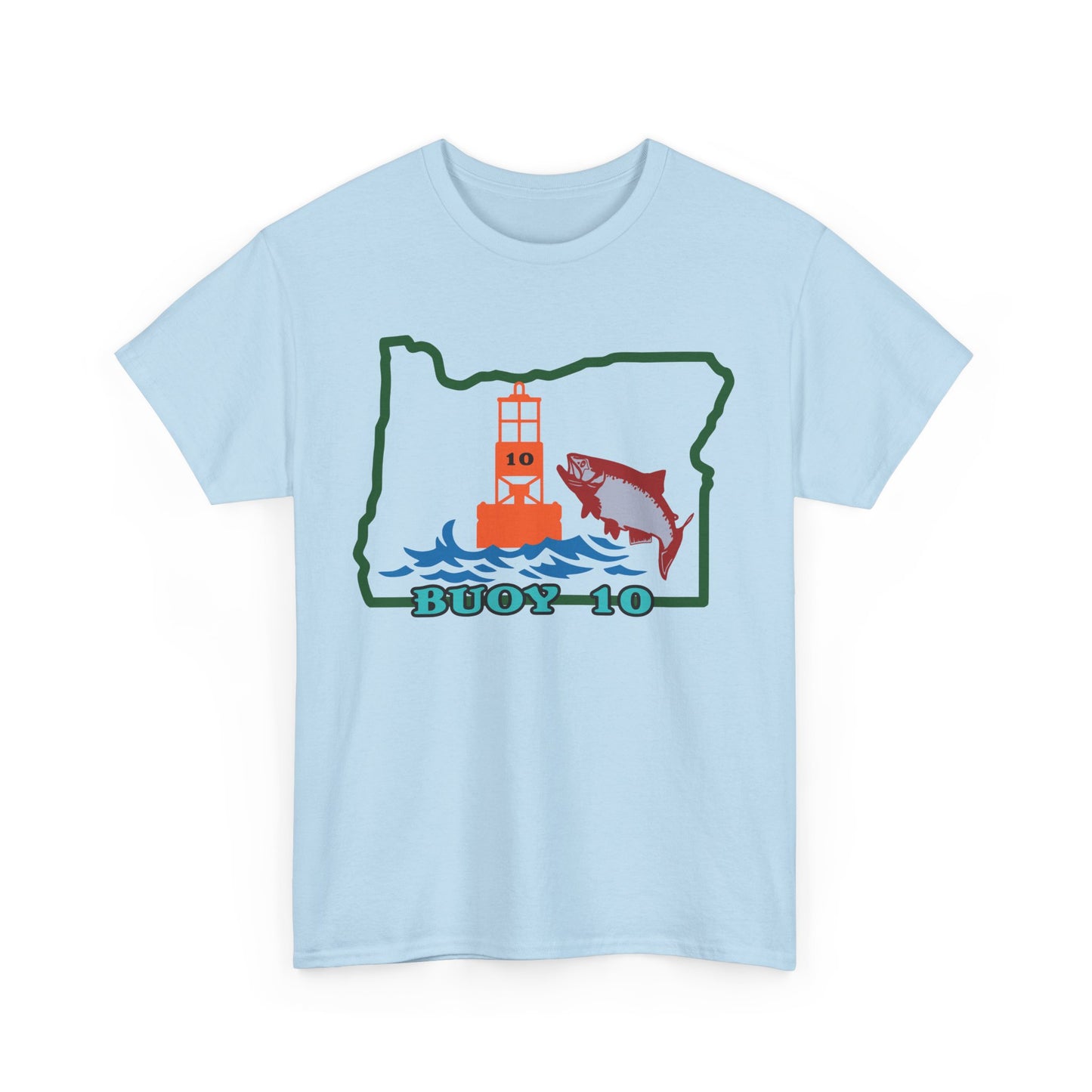 Buoy 10, Oregon. Heavy Cotton T-Shirt