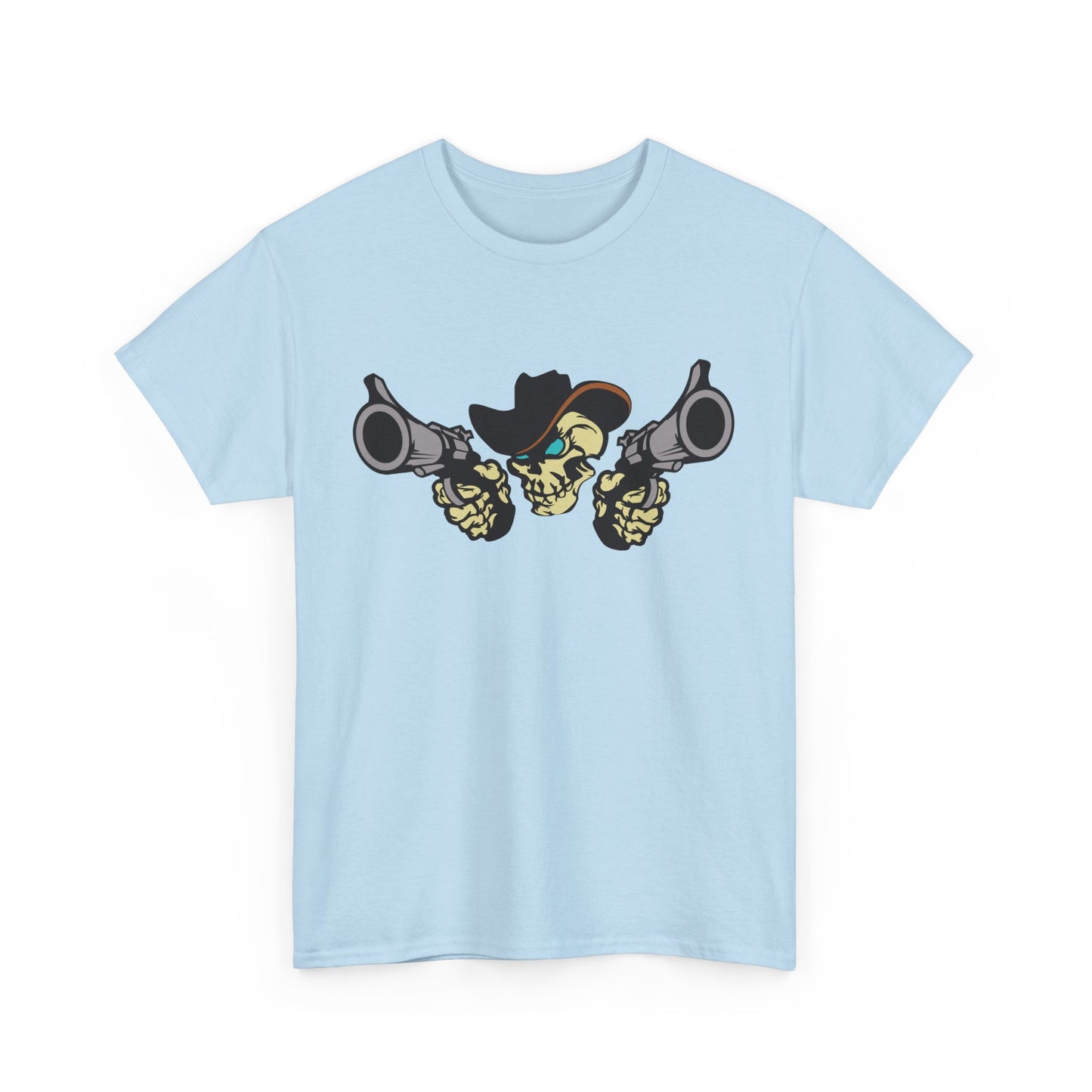 Cowboy Skull. Heavy Cotton T-Shirt