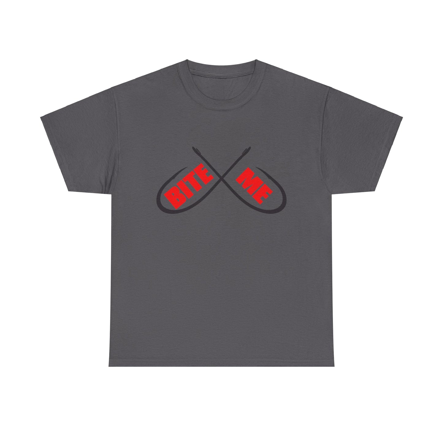 Bite me Fish hooks. Heavy Cotton T-Shirt