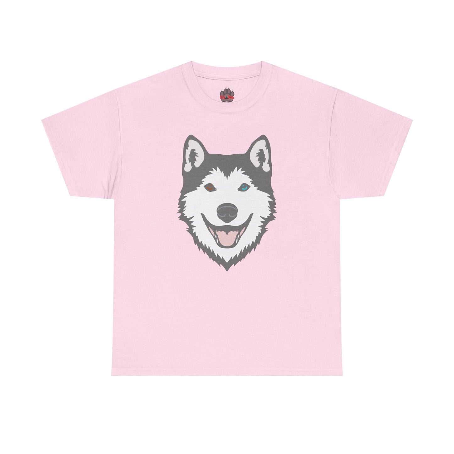 Bi Eyed Husky. Heavy Cotton T-Shirt
