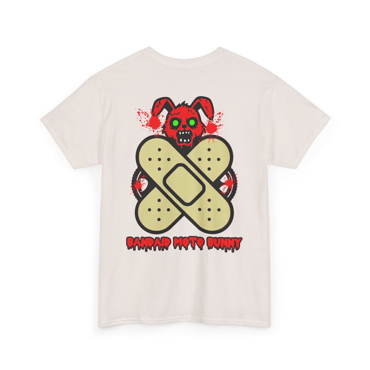 Bandaid Moto Bunny, Rad Moto Bunny, Heavy Cotton T-Shirt