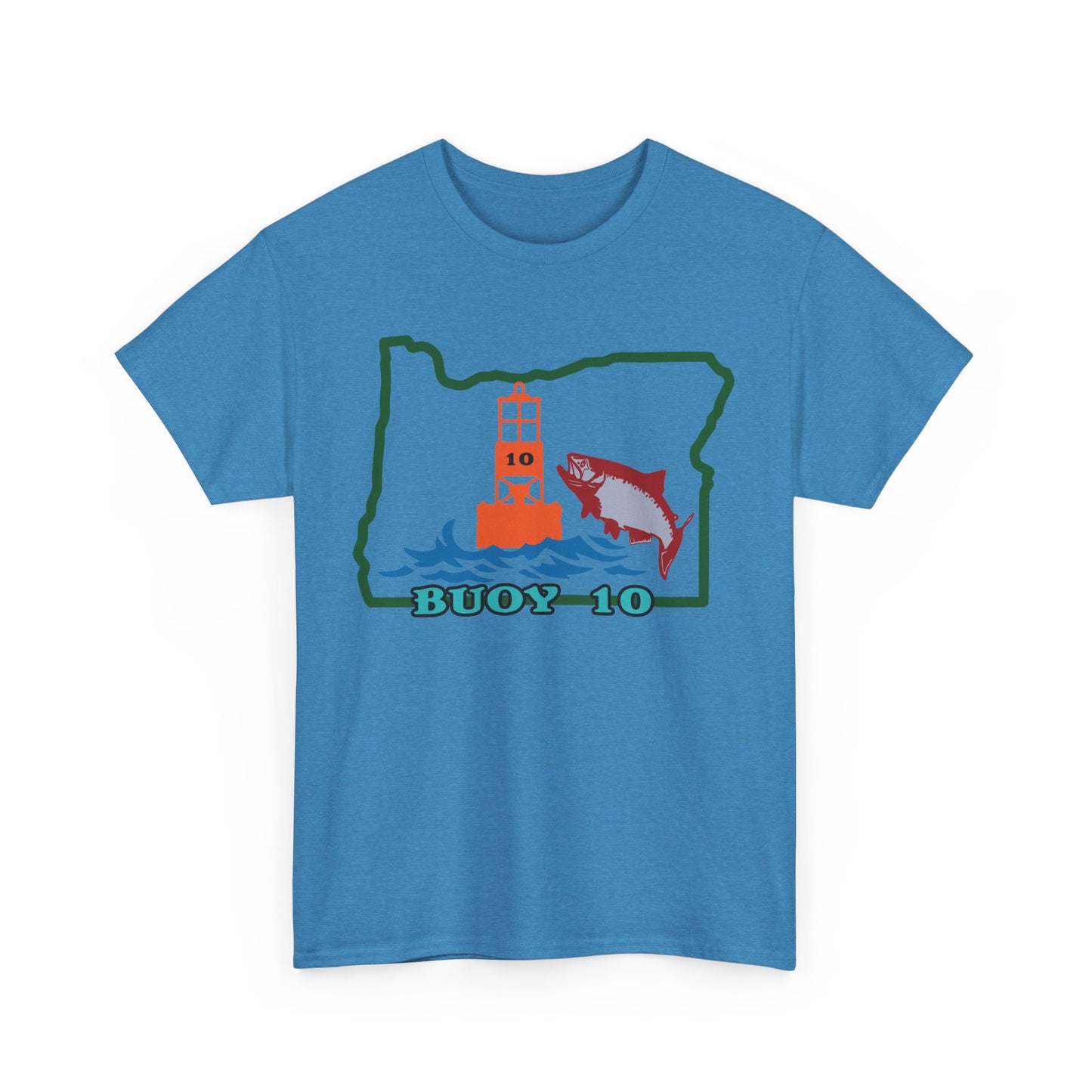 Buoy 10, Oregon. Heavy Cotton T-Shirt