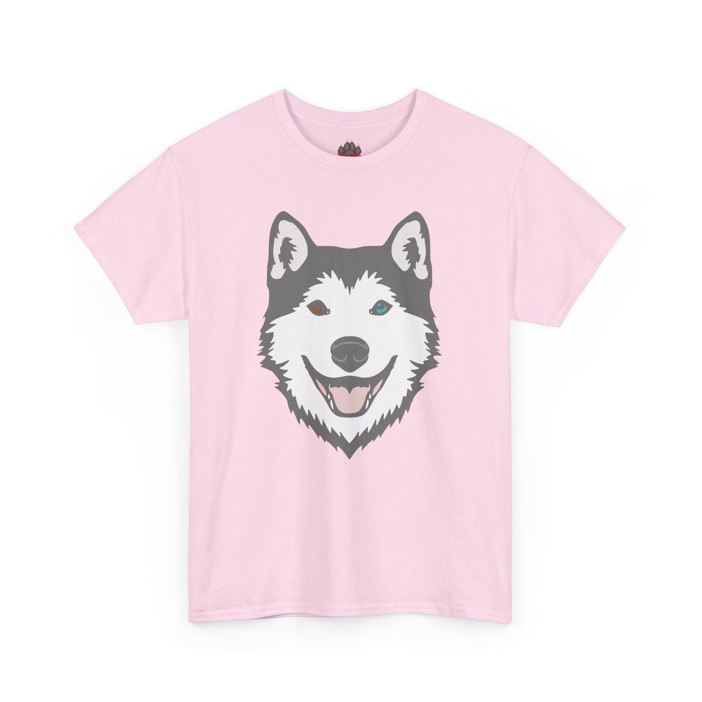 Bi Eyed Husky. Heavy Cotton T-Shirt