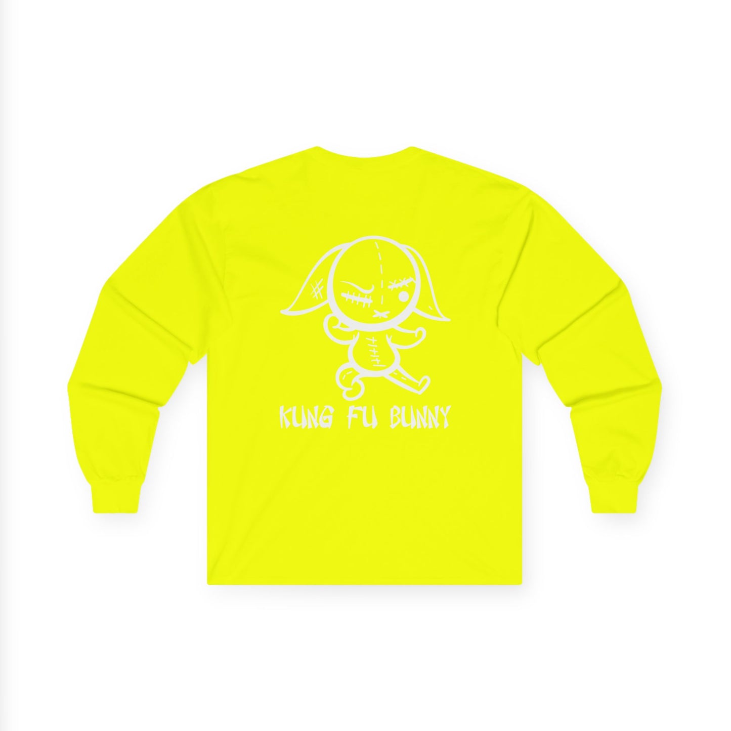 Kung Fu Bunny, Rad Moto Bunny, Unisex Long Sleeve Tee - Bold Graphic T-Shirt for Motorcycle Enthusiasts