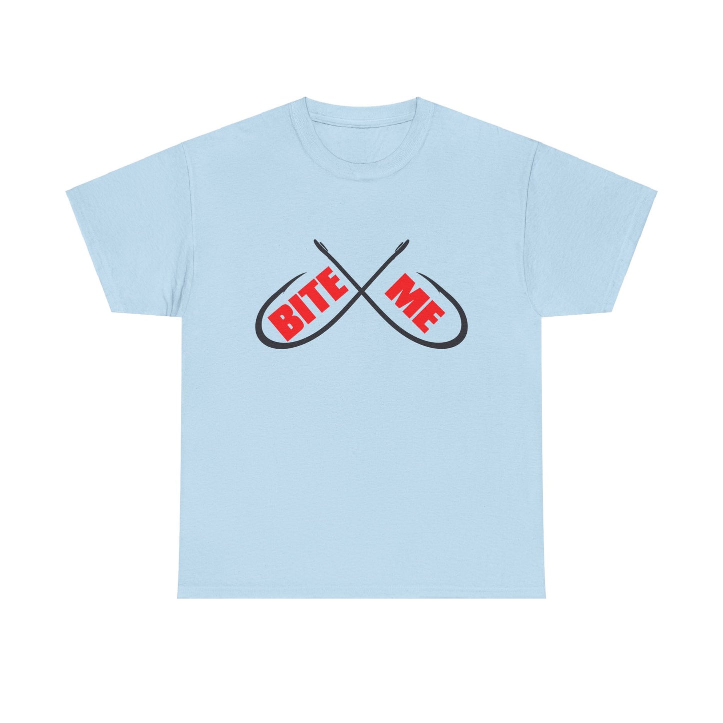 Bite me Fish hooks. Heavy Cotton T-Shirt