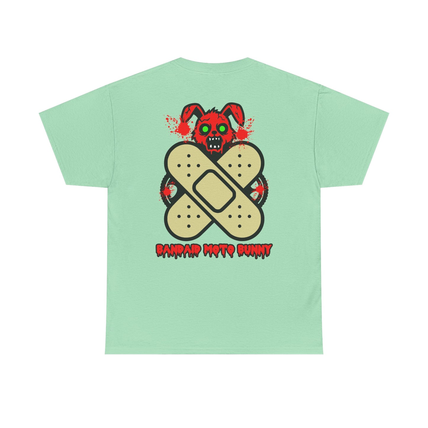 Bandaid Moto Bunny, Rad Moto Bunny, Heavy Cotton T-Shirt