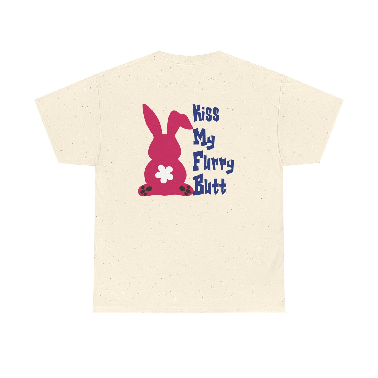 Kiss my furry Butt, Rad Moto Bunny, Heavy Cotton T-Shirt