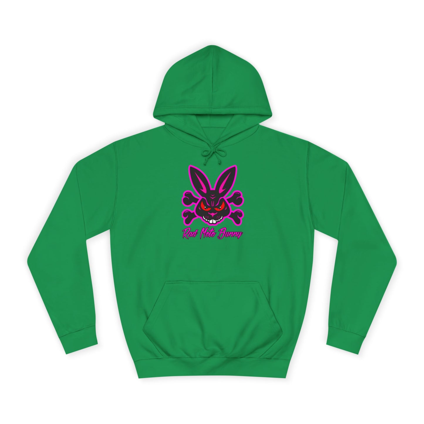 Alien Bunny, Rad Moto Bunny, Unisex Hoodie - Biker Style Sweatshirt for Motorcycle Enthusiasts