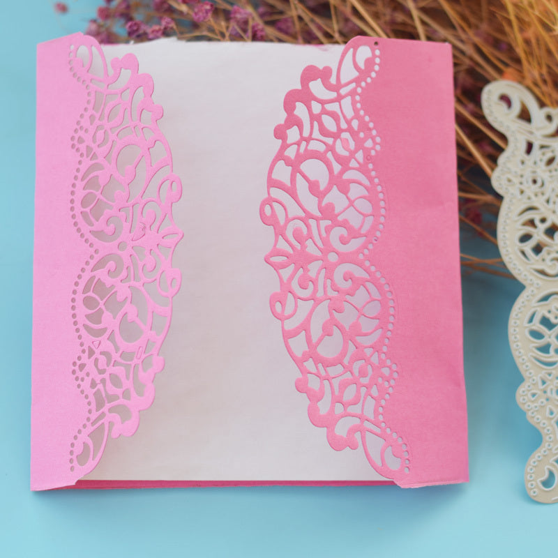 Lace cutting die scrapbook embossing