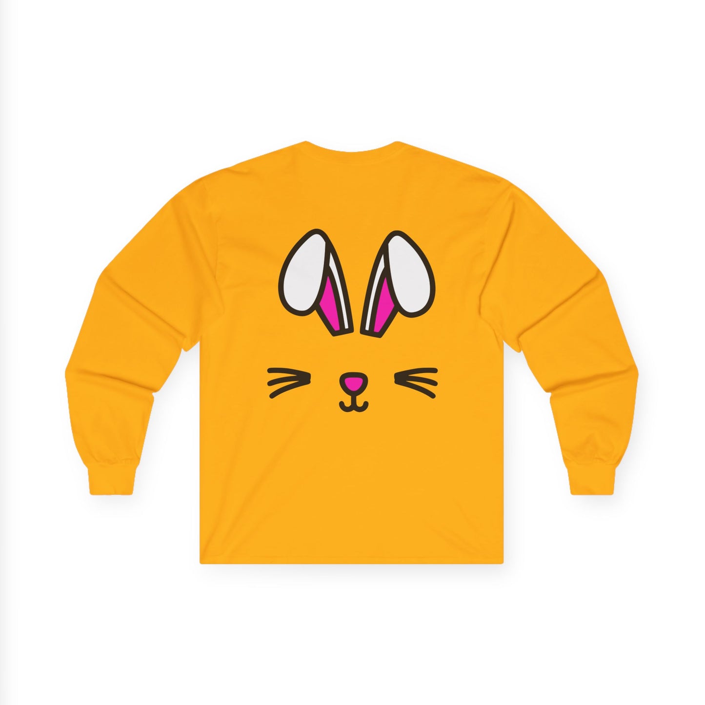 Bunny Face, Rad Moto Bunny, Unisex Long Sleeve Tee - Bold Graphic T-Shirt for Motorcycle Enthusiasts