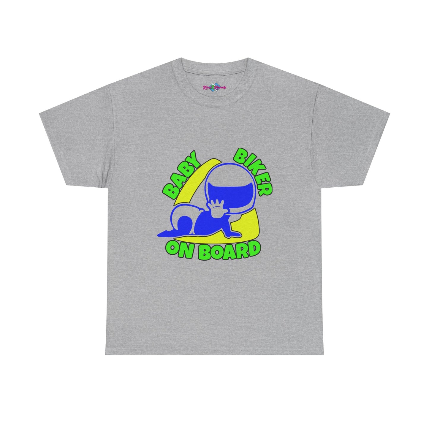 Baby Biker on Board. Boy. Heavy Cotton T-Shirt
