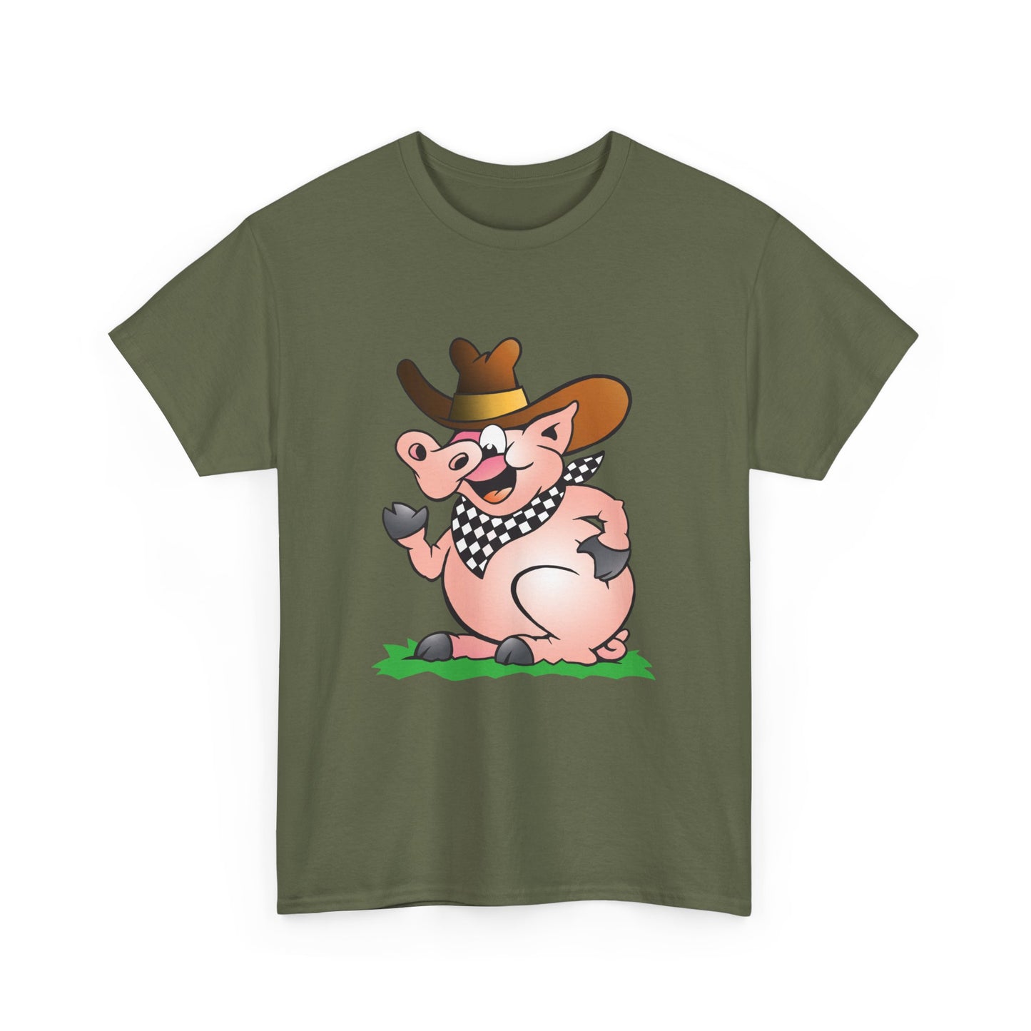BBQ Pig. Heavy Cotton T-Shirt