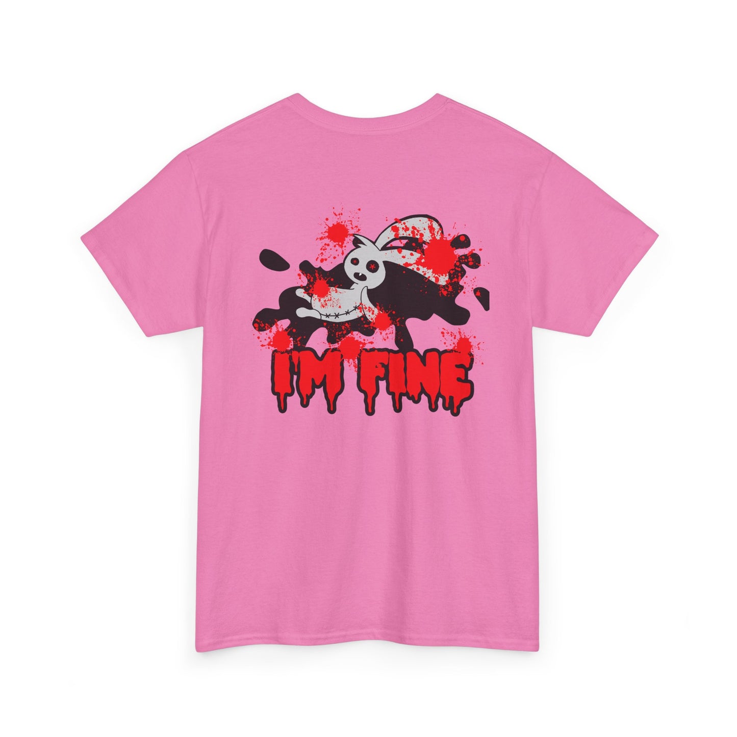 I'M FINE, Rad Moto Bunny, Heavy Cotton T-Shirt