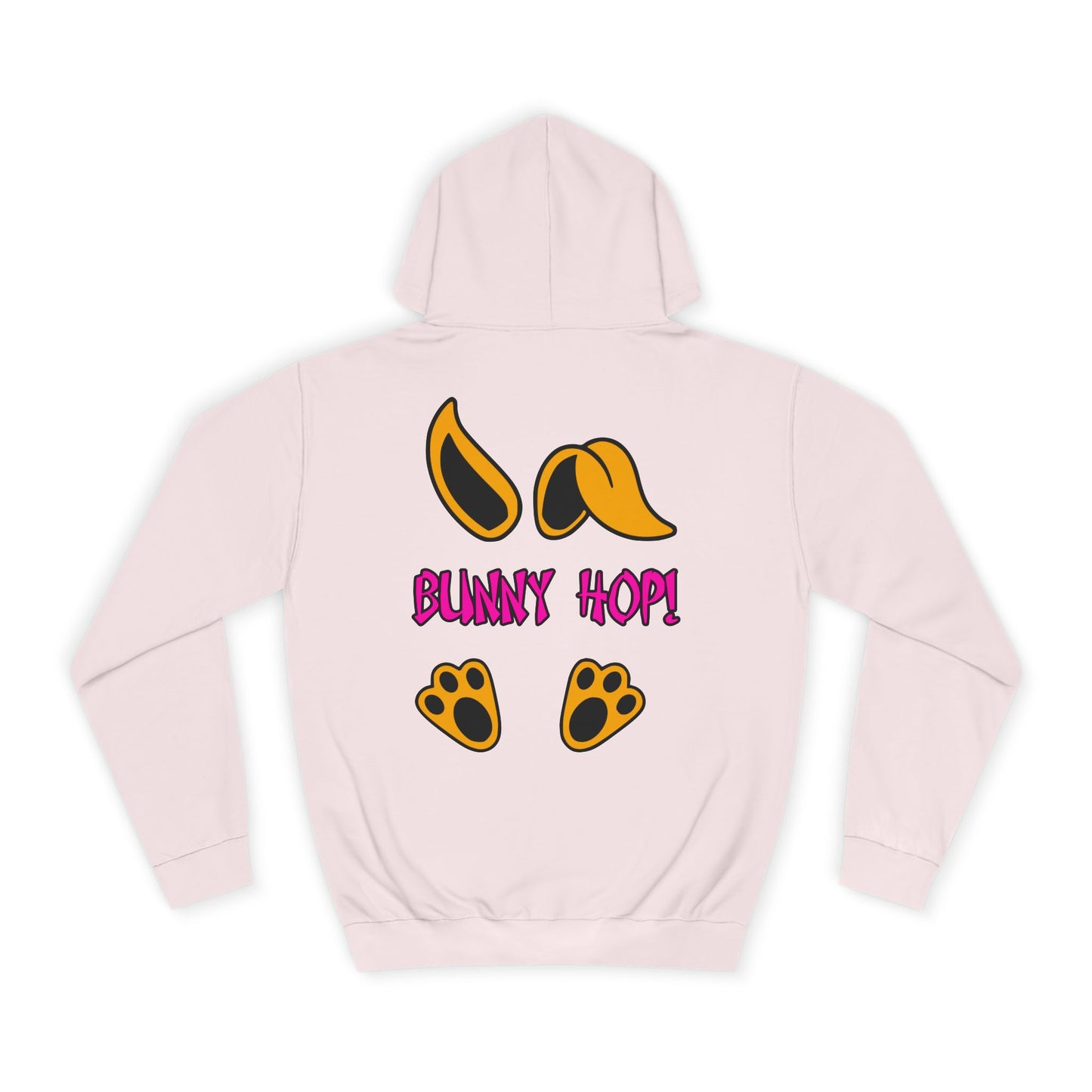 Bunny Hop! 2, Rad Moto Bunny, Unisex Hoodie - Biker Style Sweatshirt for Motorcycle Enthusiasts