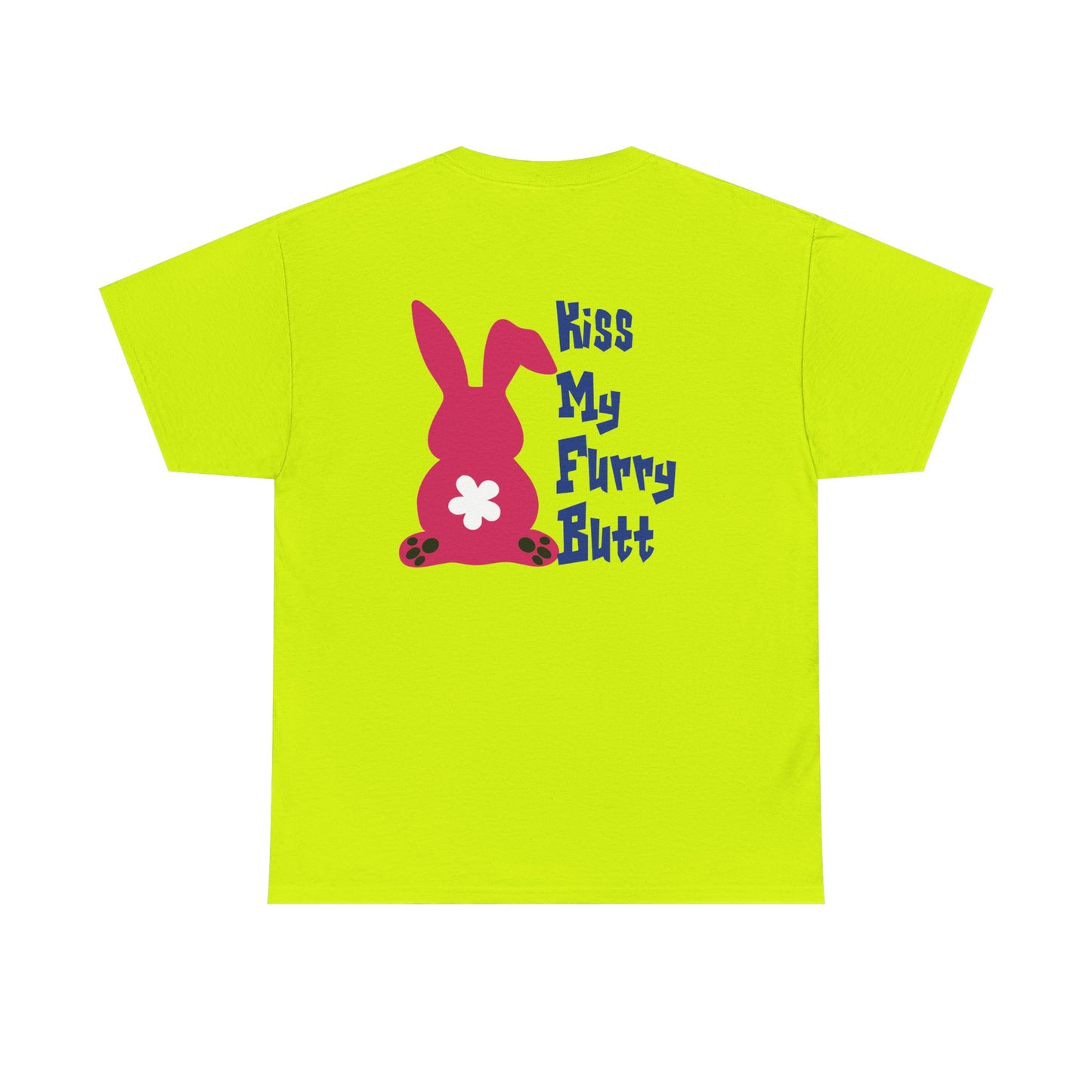 Kiss my furry Butt, Rad Moto Bunny, Heavy Cotton T-Shirt
