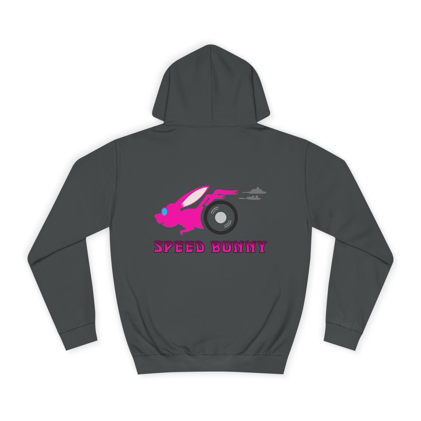 Speed Bunny, Rad Moto Bunny, Unisex Hoodie - Biker Style Sweatshirt for Motorcycle Enthusiasts