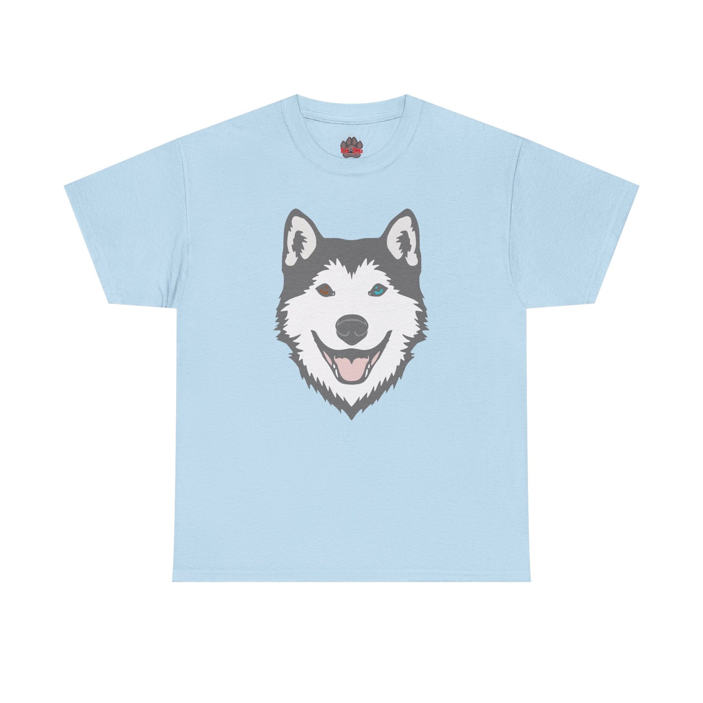Bi Eyed Husky. Heavy Cotton T-Shirt