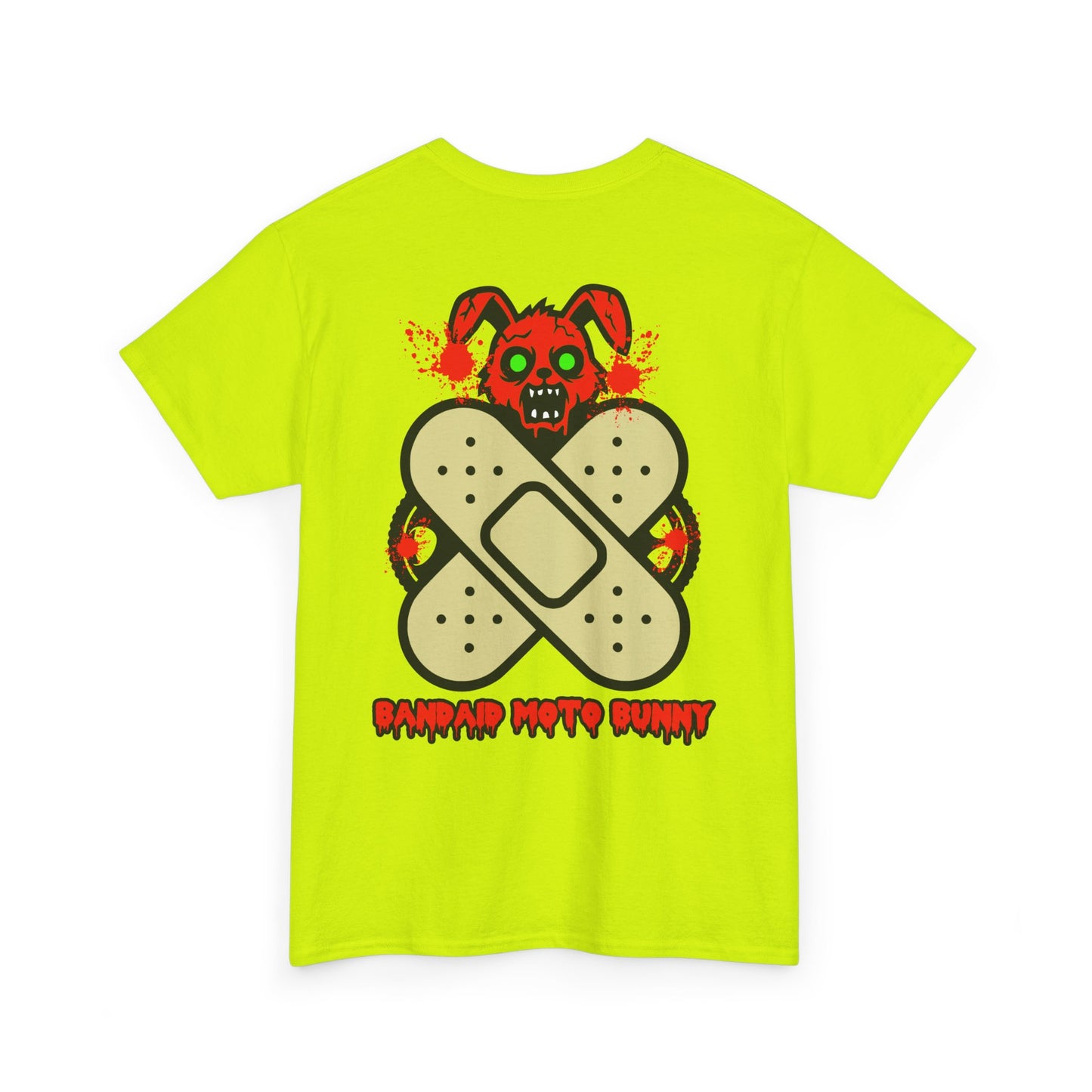 Bandaid Moto Bunny, Rad Moto Bunny, Heavy Cotton T-Shirt