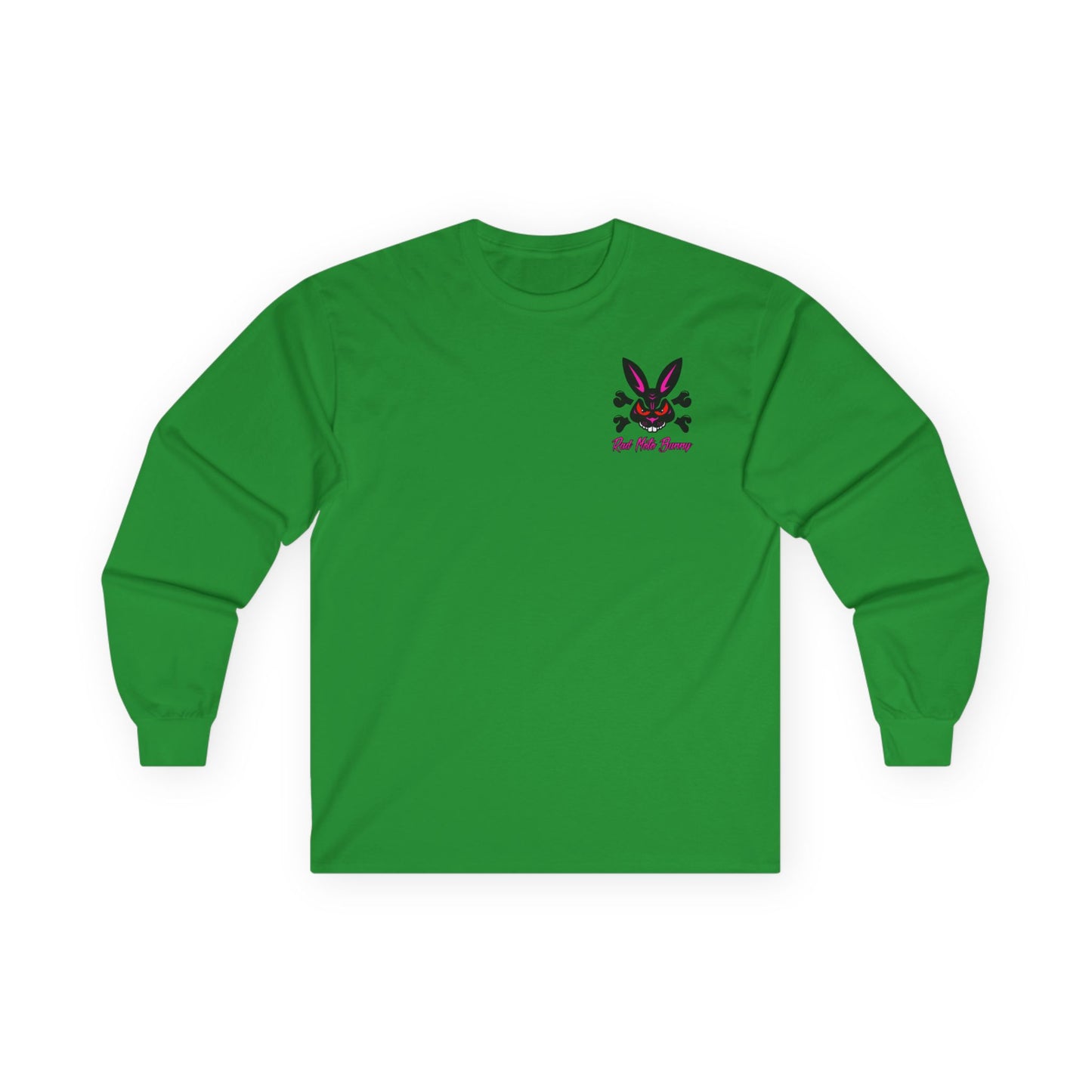 Bunny Face, Rad Moto Bunny, Unisex Long Sleeve Tee - Bold Graphic T-Shirt for Motorcycle Enthusiasts