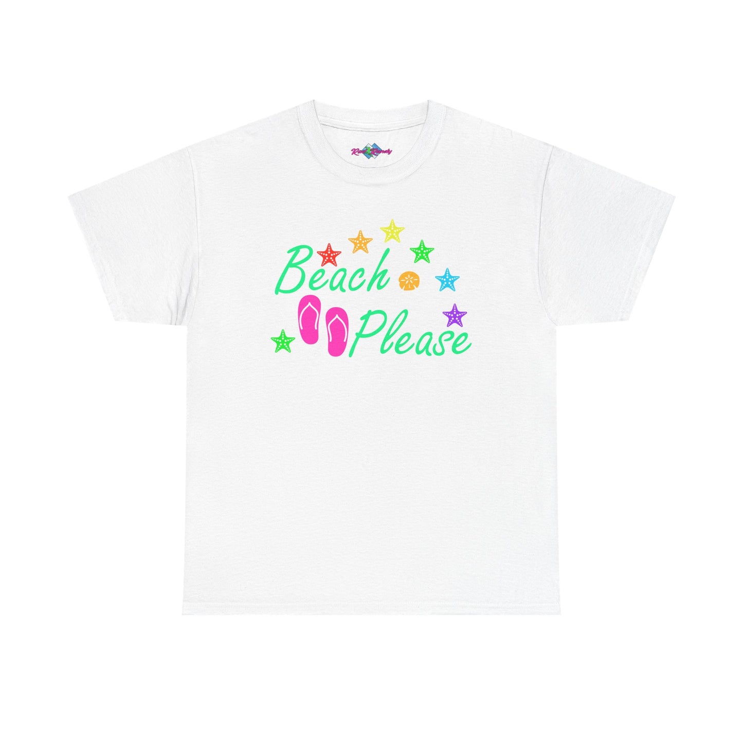 Beach Please. Heavy Cotton T-Shirt