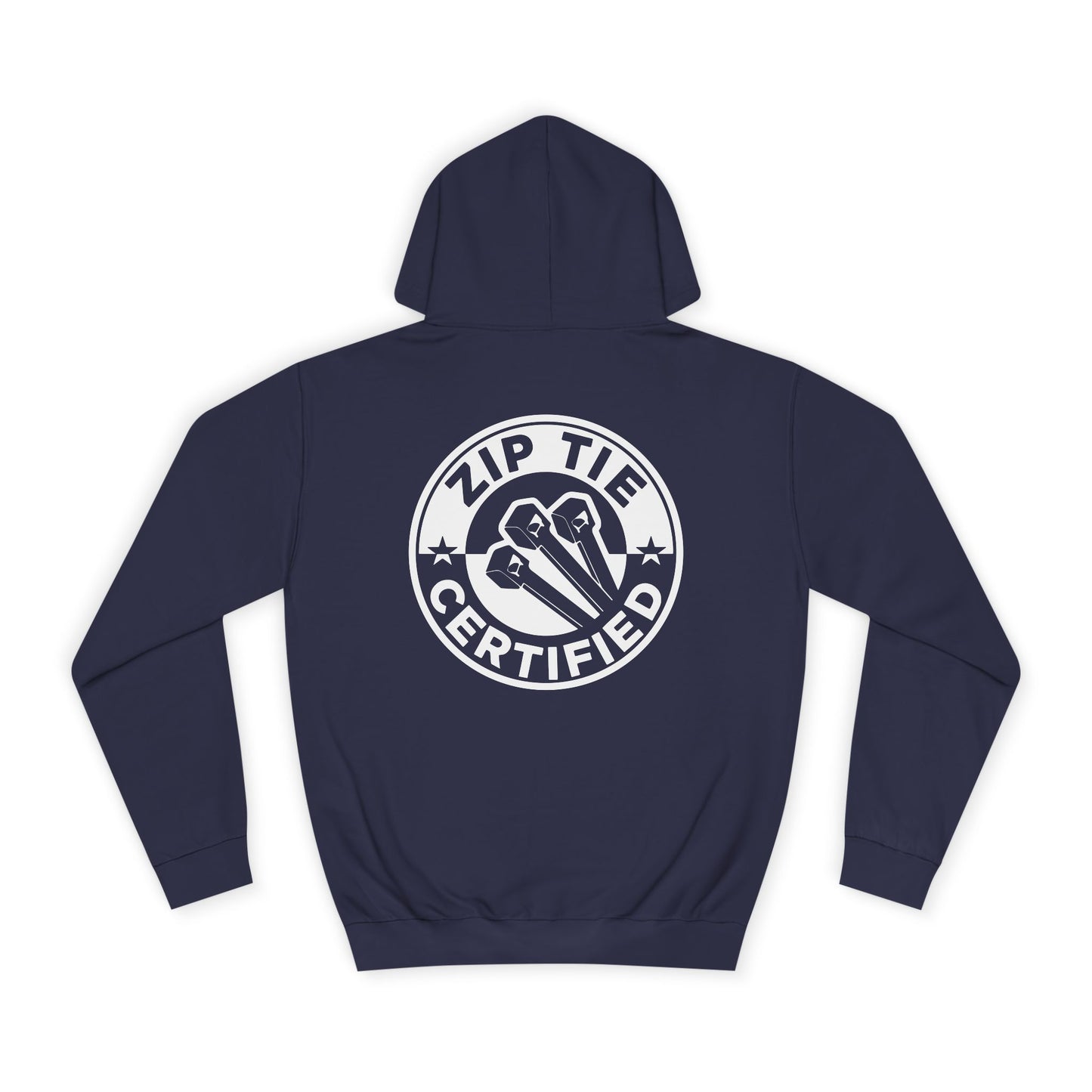 Zip Tie Certified, Rad Moto Bunny, Unisex Hoodie - Biker Style Sweatshirt for Motorcycle Enthusiasts