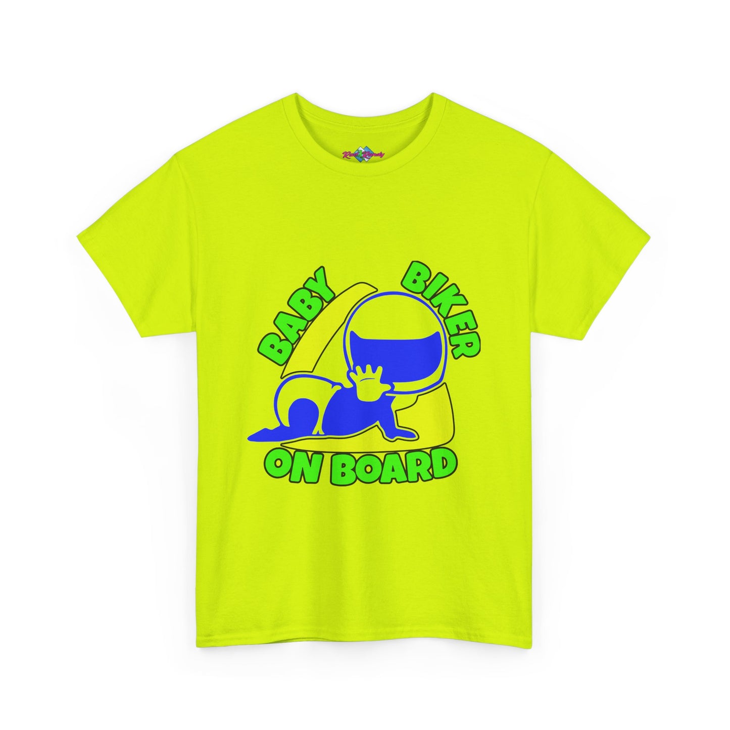 Baby Biker on Board. Boy. Heavy Cotton T-Shirt