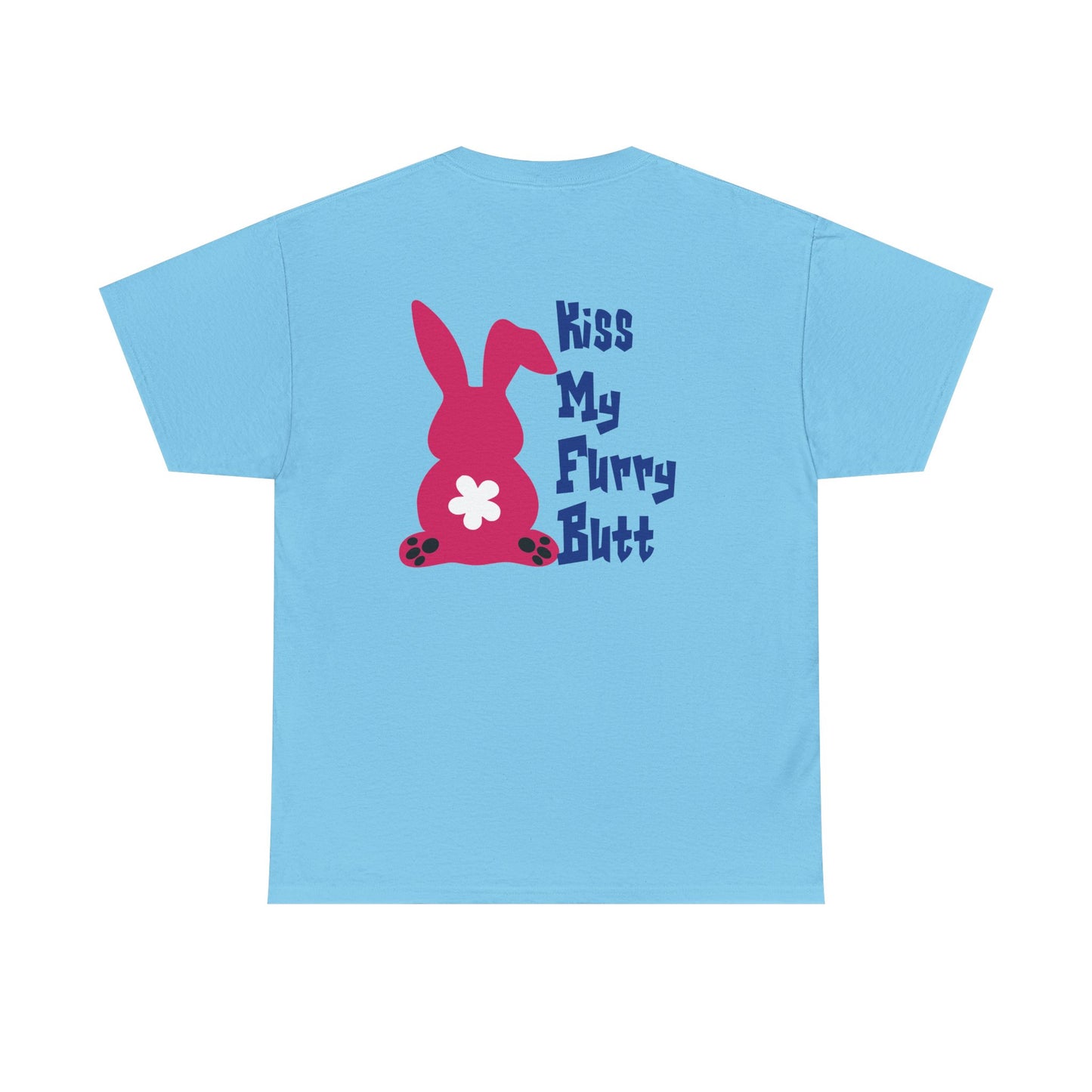 Kiss my furry Butt, Rad Moto Bunny, Heavy Cotton T-Shirt