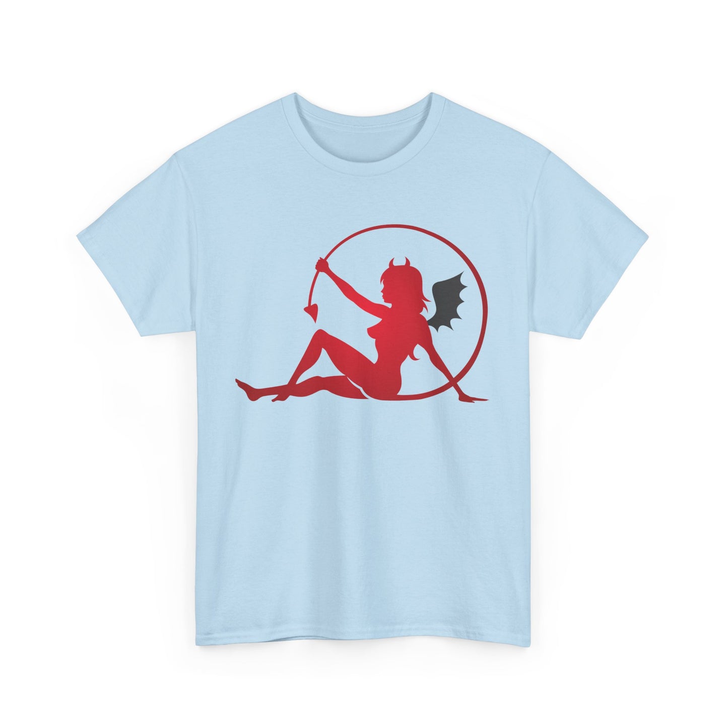 Bat winged Devil Girl. Heavy Cotton T-Shirt